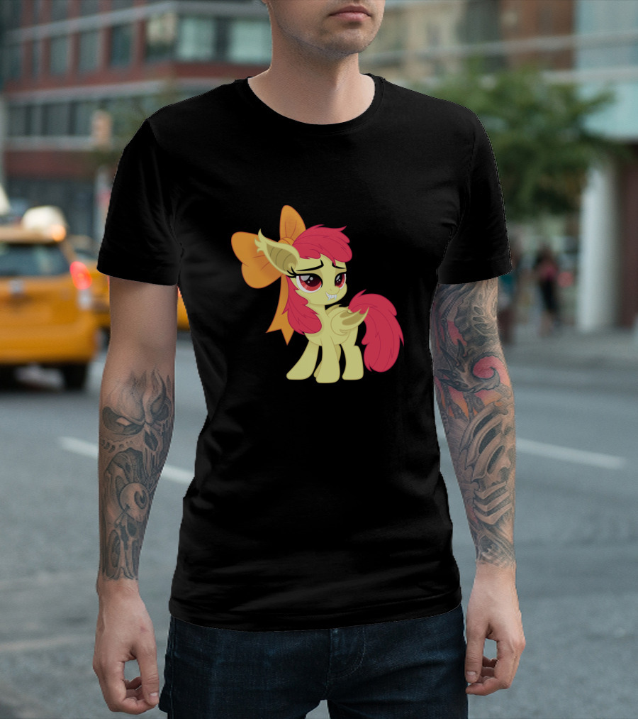 Apple Bloom Bat Pony Halloween Style Cute Character T-Shirt