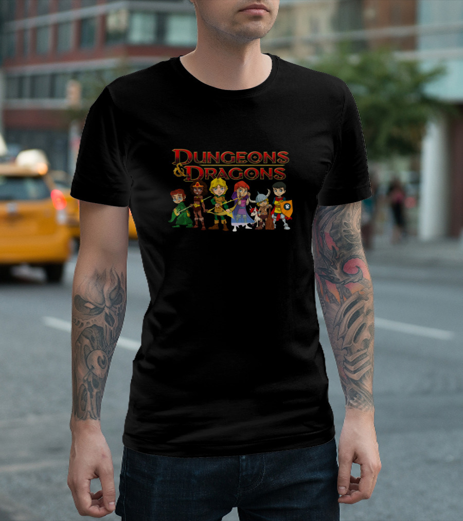 Dungeons And Dragons Chibi Character Compilation T-Shirt