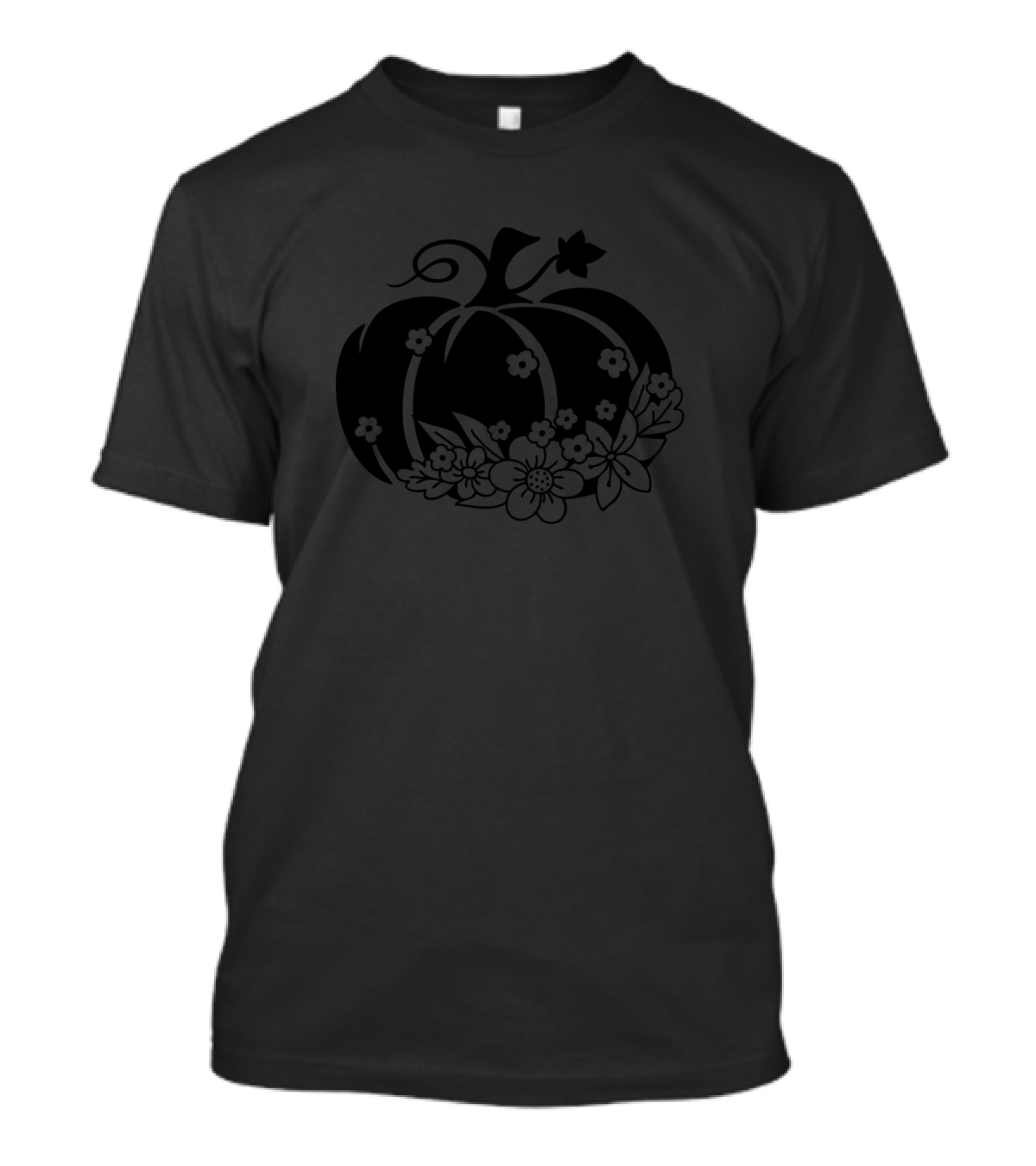Floral Pumpkin Autumn Harvest Blossom T-Shirt