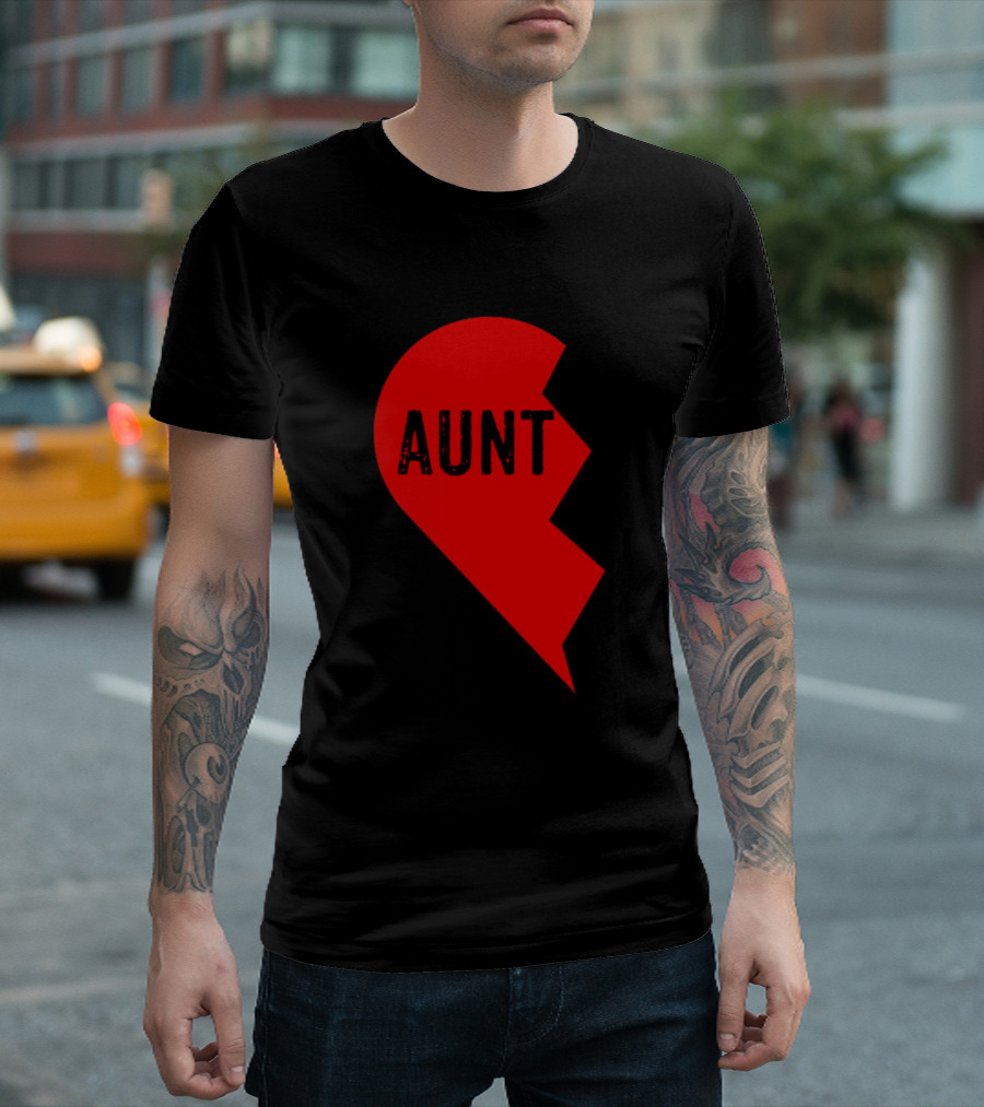Aunt Heart Matching Outfit For Nephew And Aunt T-Shirt