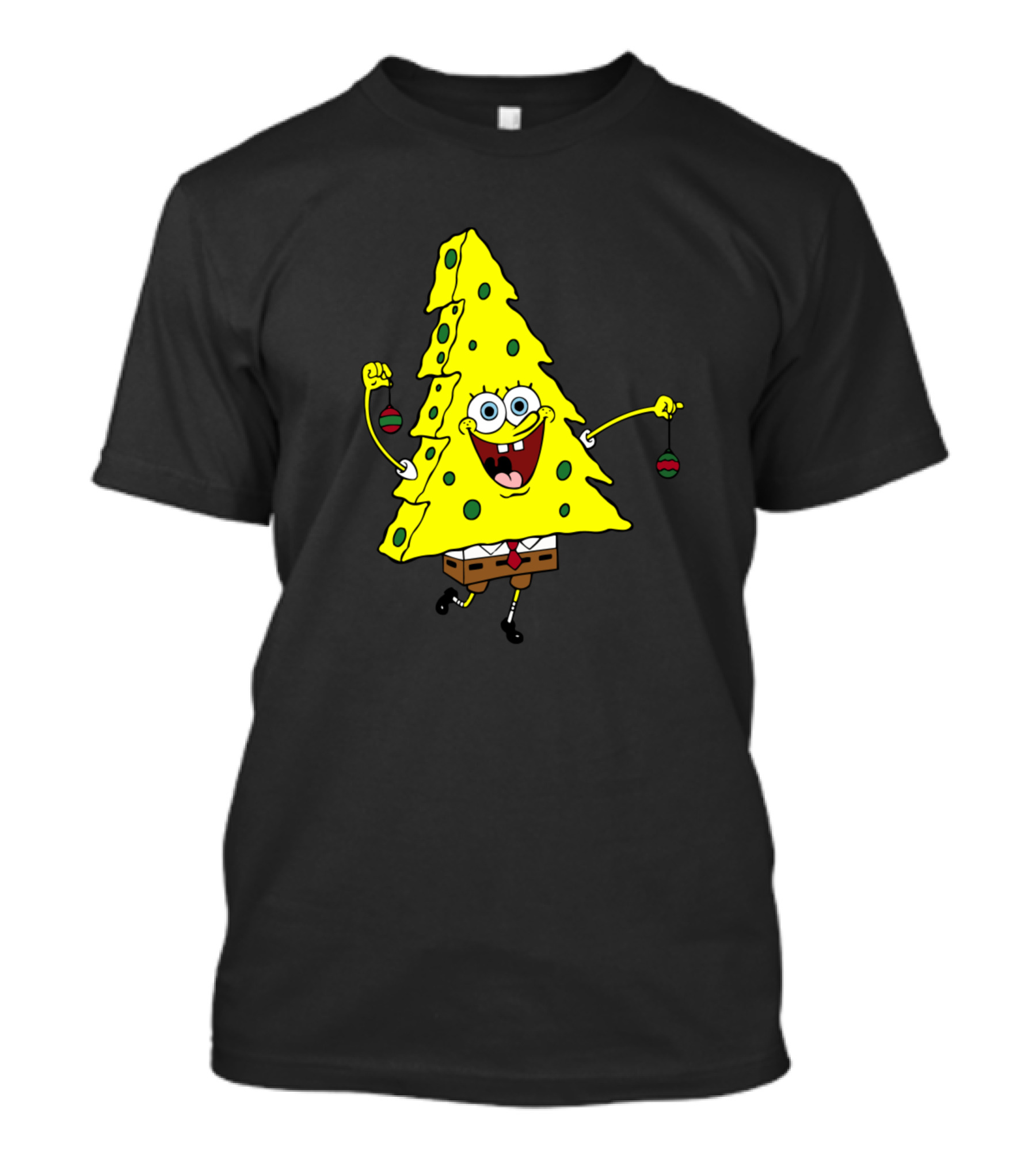 Spongebob Squarepants Christmas Tree Cheer T-Shirt