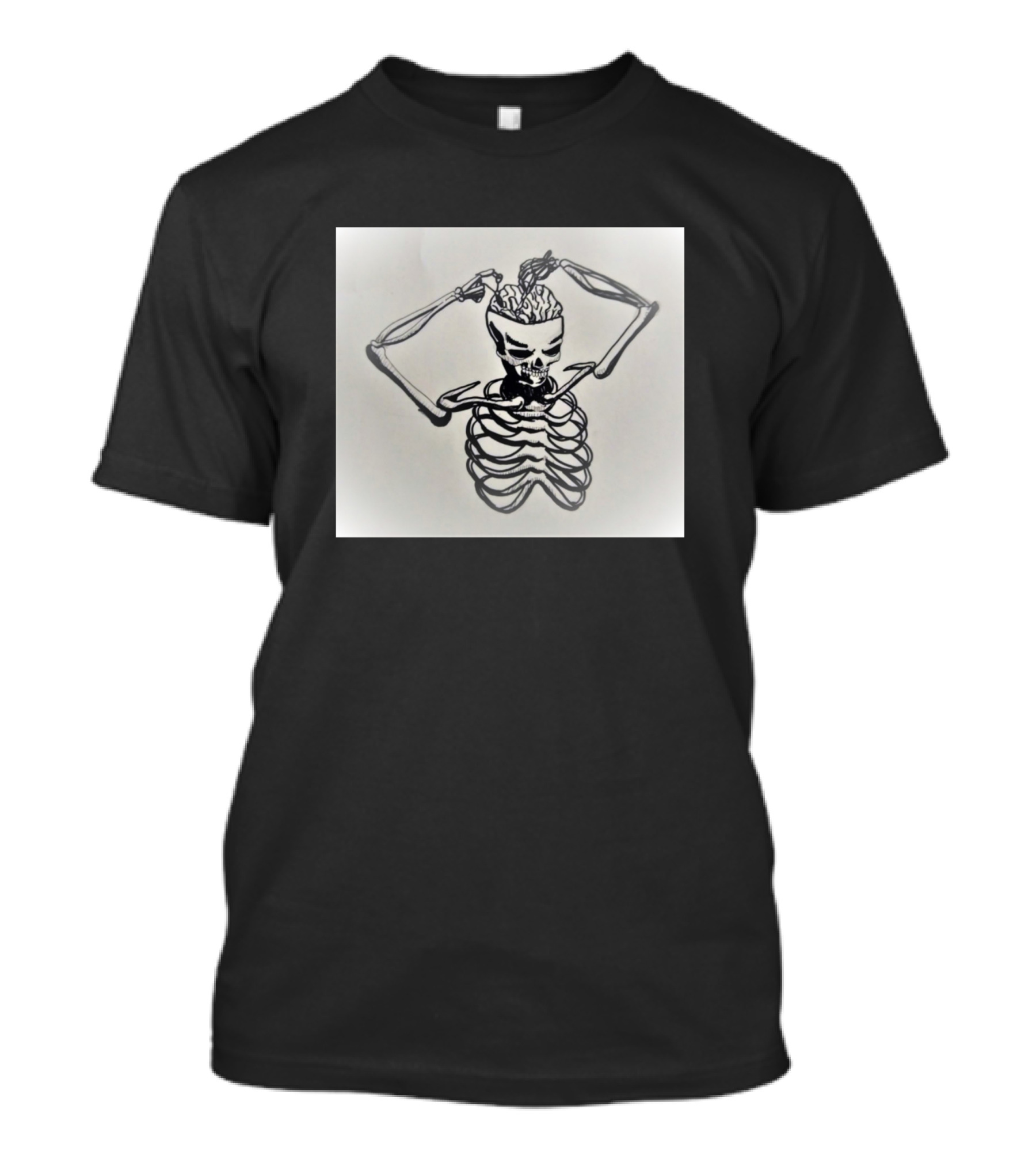 Take An Exam Yourself Skeleton With Brain T-Shirt