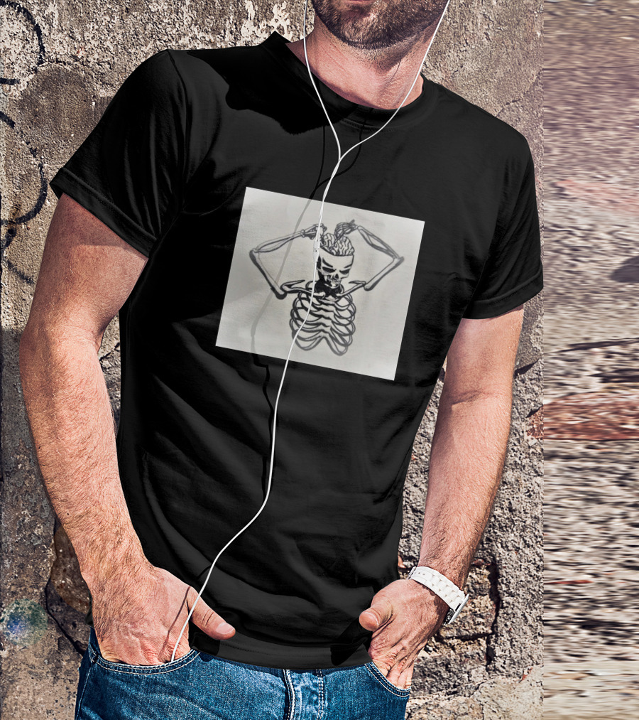 Take An Exam Yourself Skeleton With Brain T-Shirt