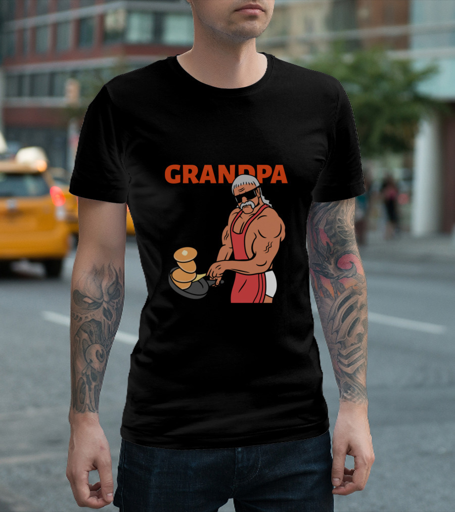 BEST PANCAKE GRANDPA EVER FUNNY BAKING COOKING QUO FITNESS CHEF APRON ICONIC T-Shirt