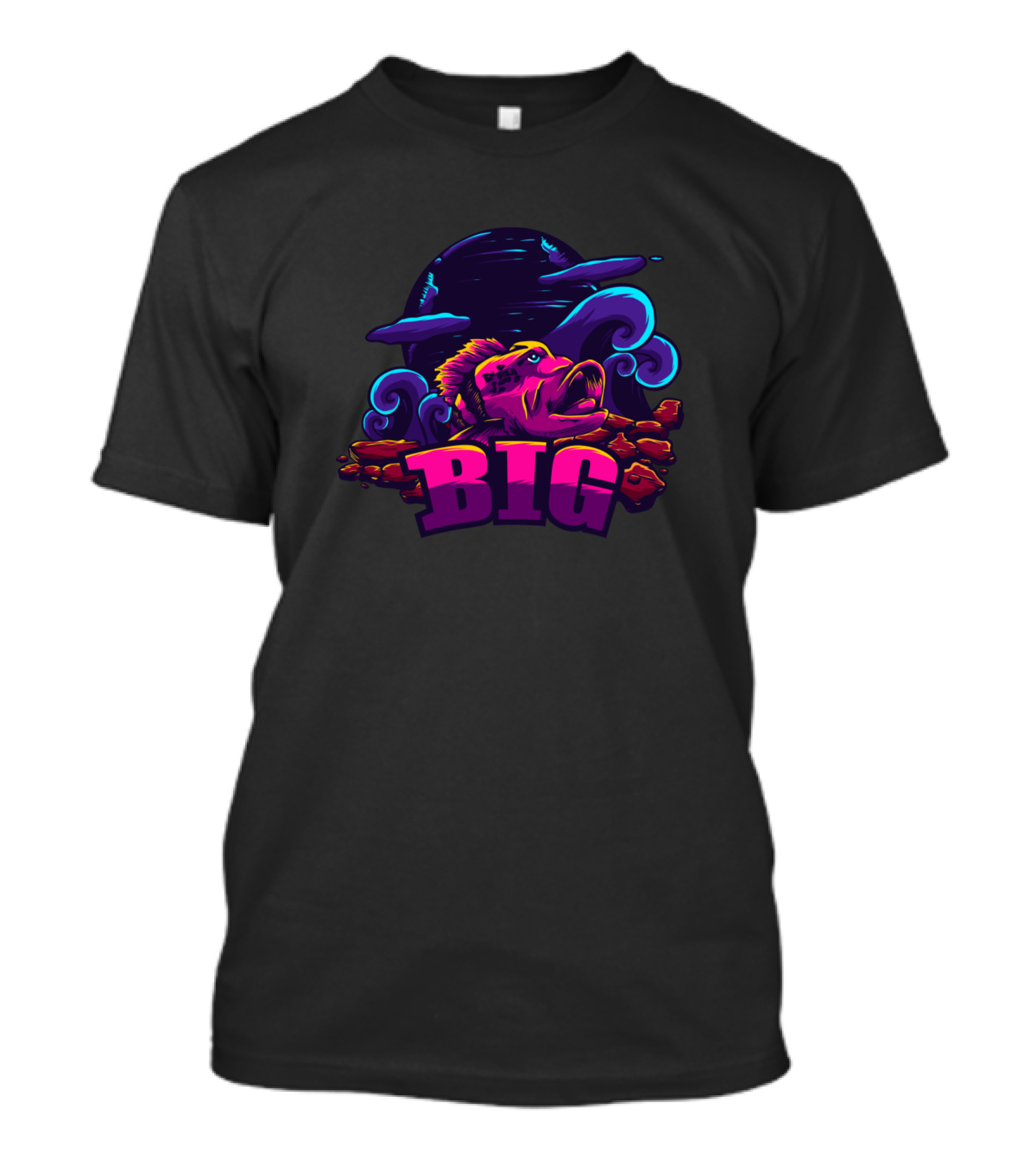 BIG Fish Ocean Waves T-Shirt