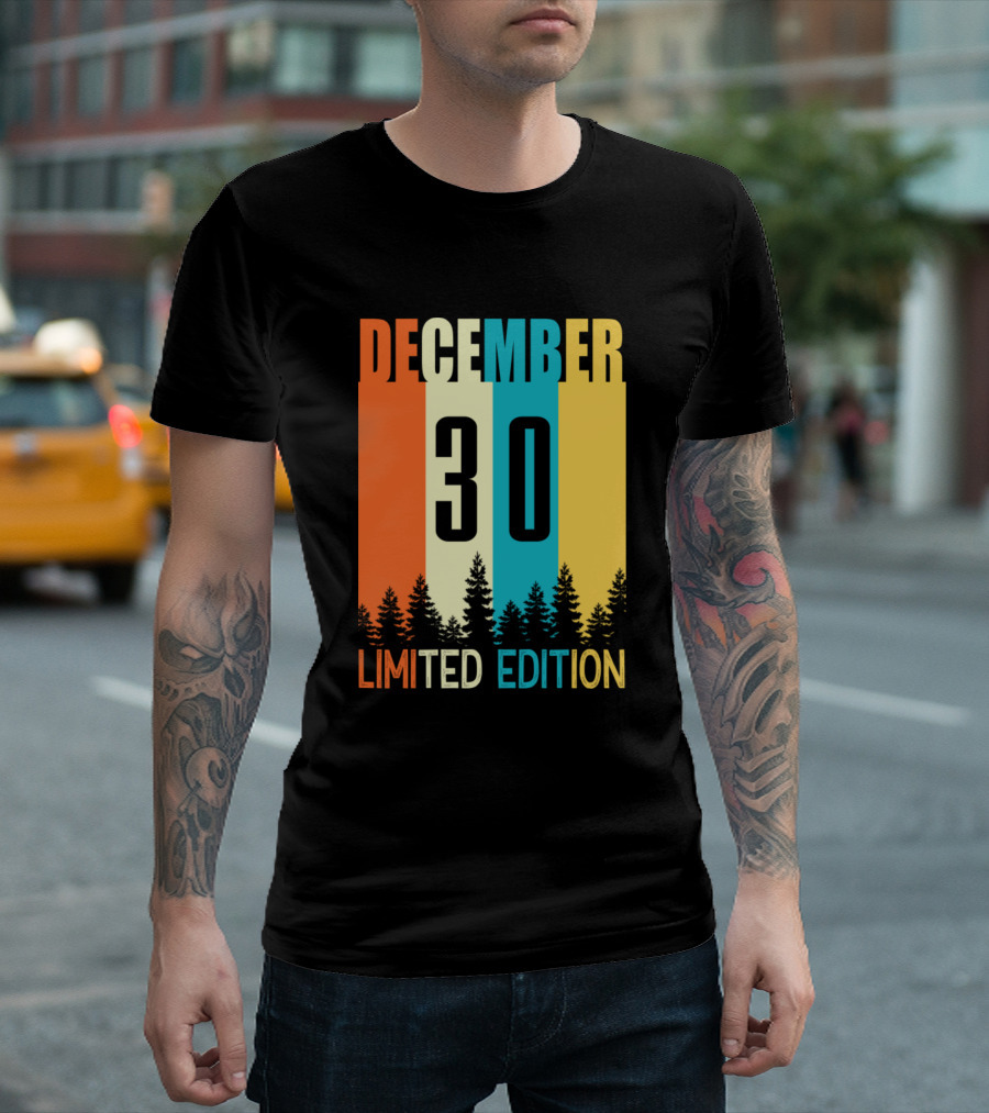 December 30 Vintage Birth T-Shirt