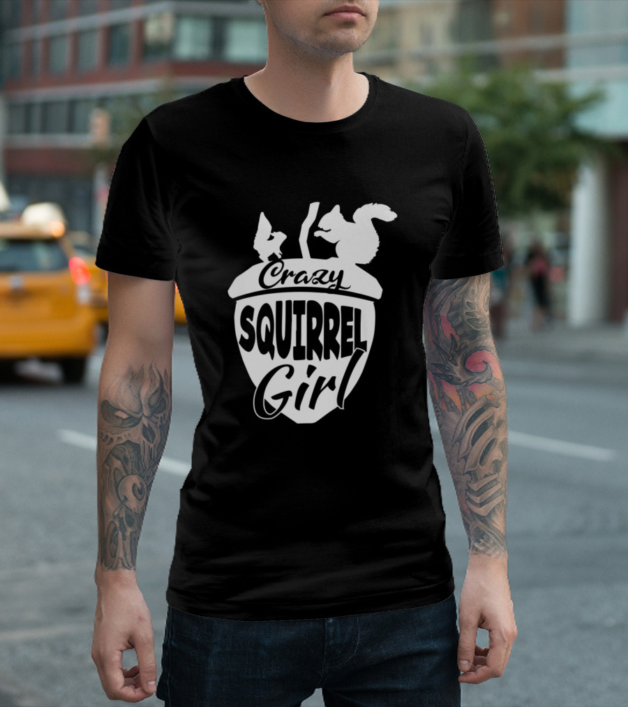 Crazy Squirrel Girl Acorn Critters Convention T-Shirt