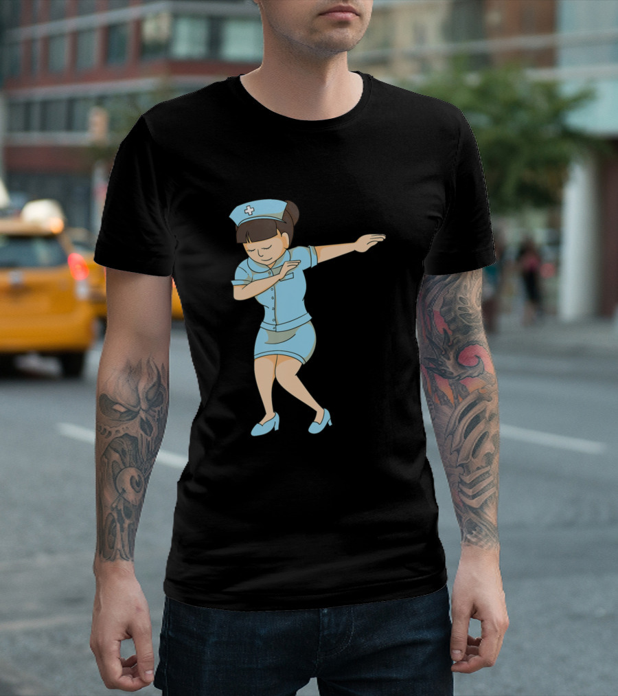 Dabbing Nurse Celebration Cute Nursing Graduation Day T-Shirt