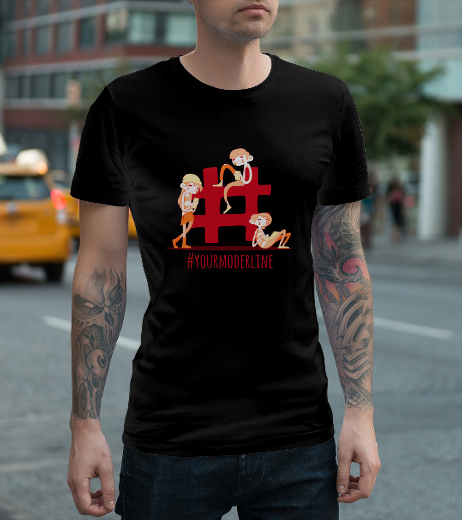 YourModerline Customized Design Hashtag T-Shirt
