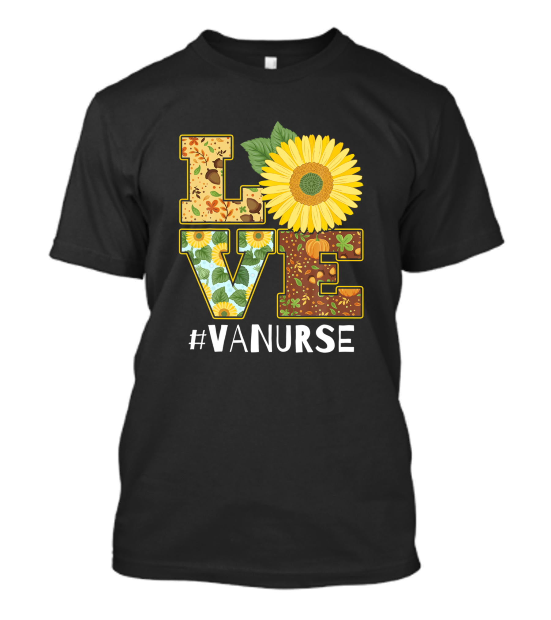 Love Sunflower #VANurse Birthday T-Shirt
