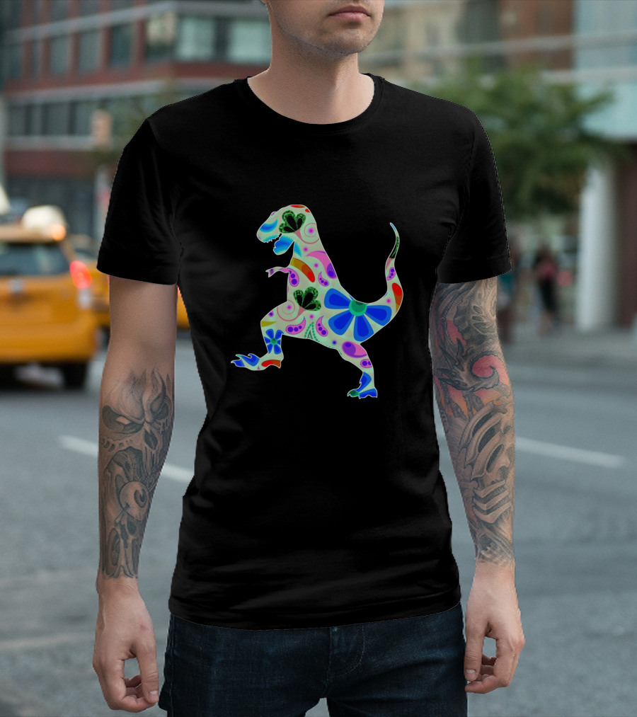 Tyrannosaurus Rex 446 Psychedelic Floral T-Shirt
