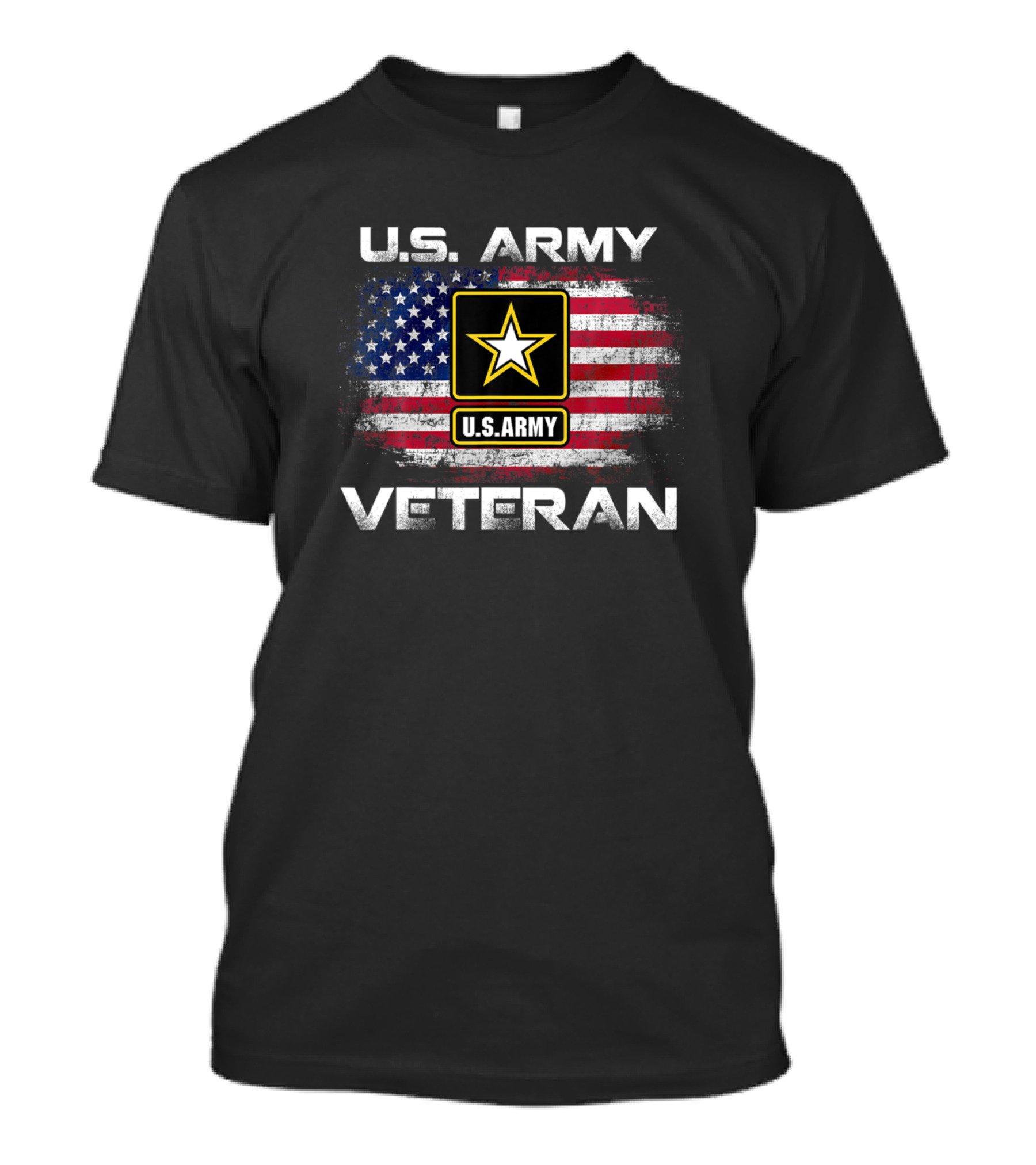 U.S. Army Veteran United States USA Flag Star T-Shirt