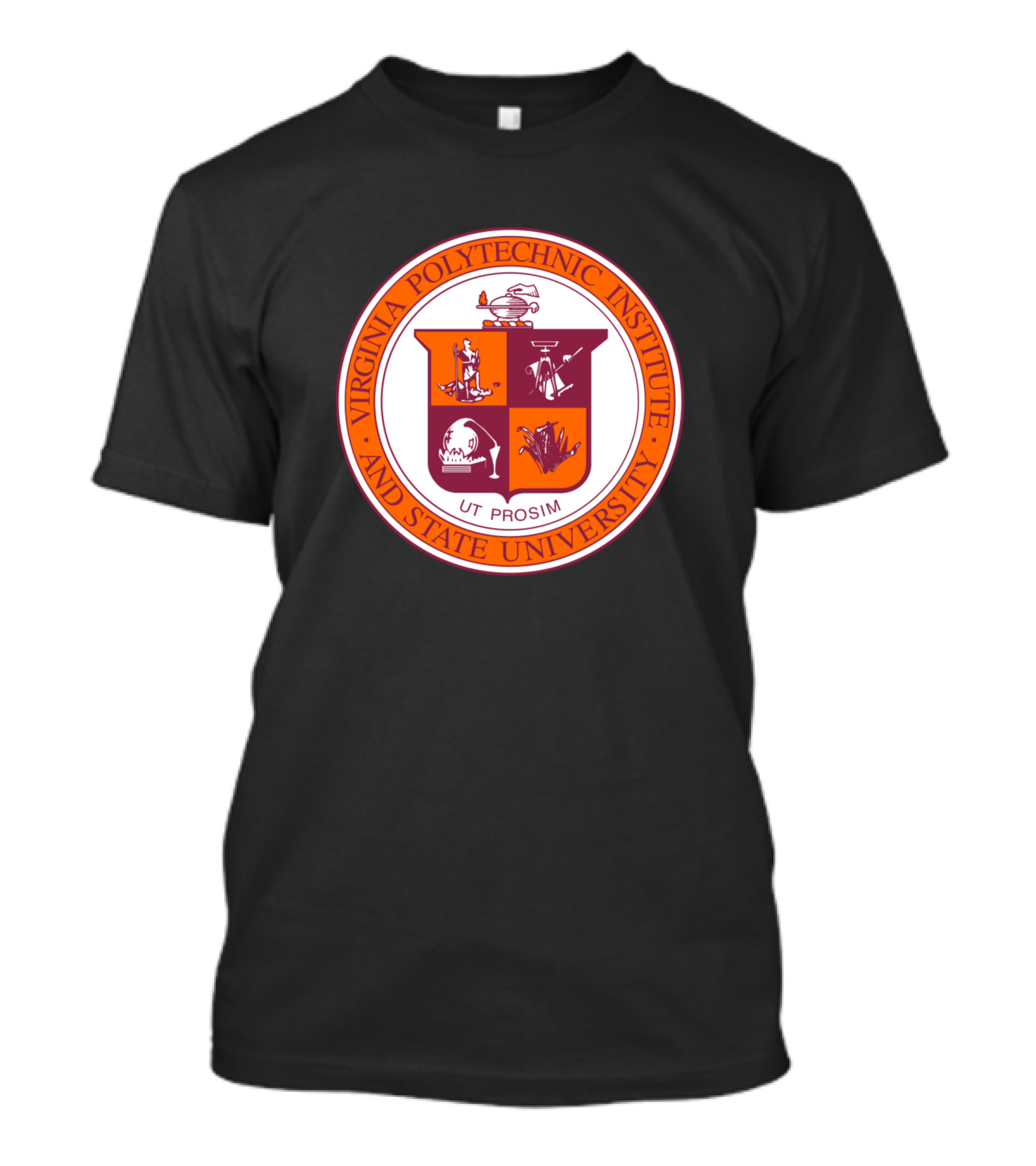 Virginia Polytechnic Institute And State University Ut Prosim Seal T-Shirt