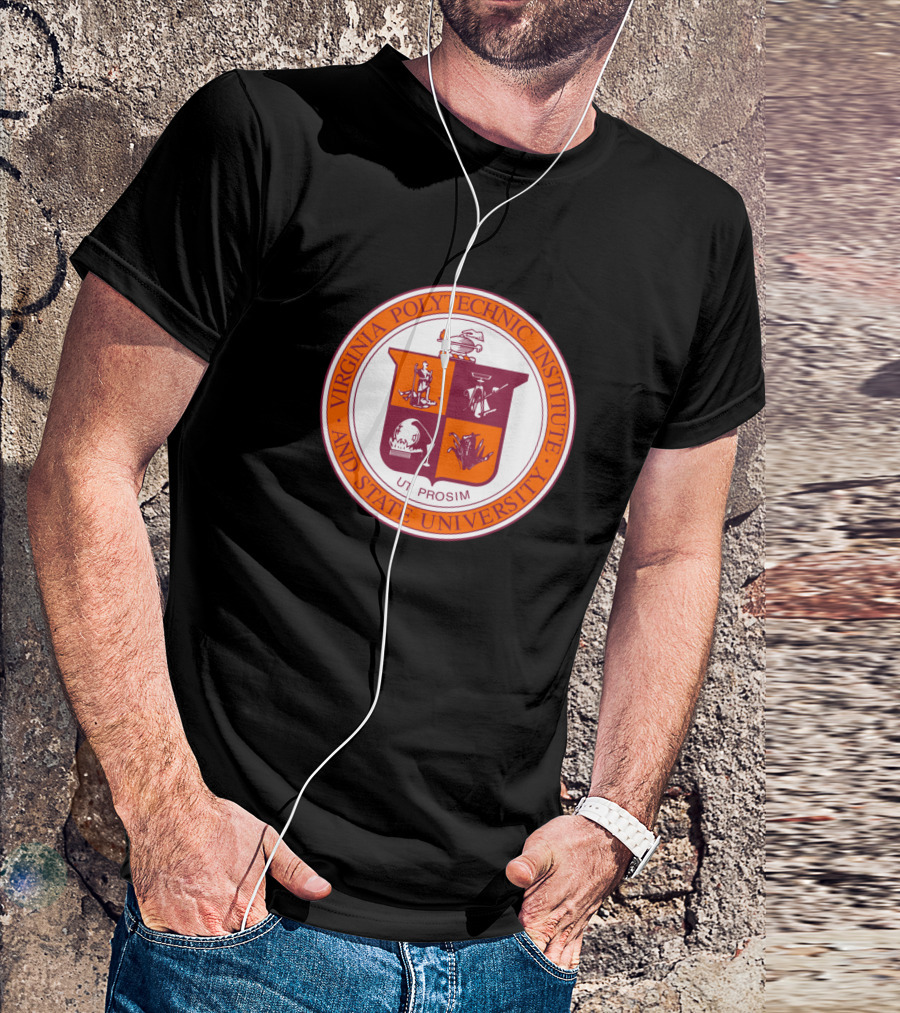Virginia Polytechnic Institute And State University Ut Prosim Seal T-Shirt