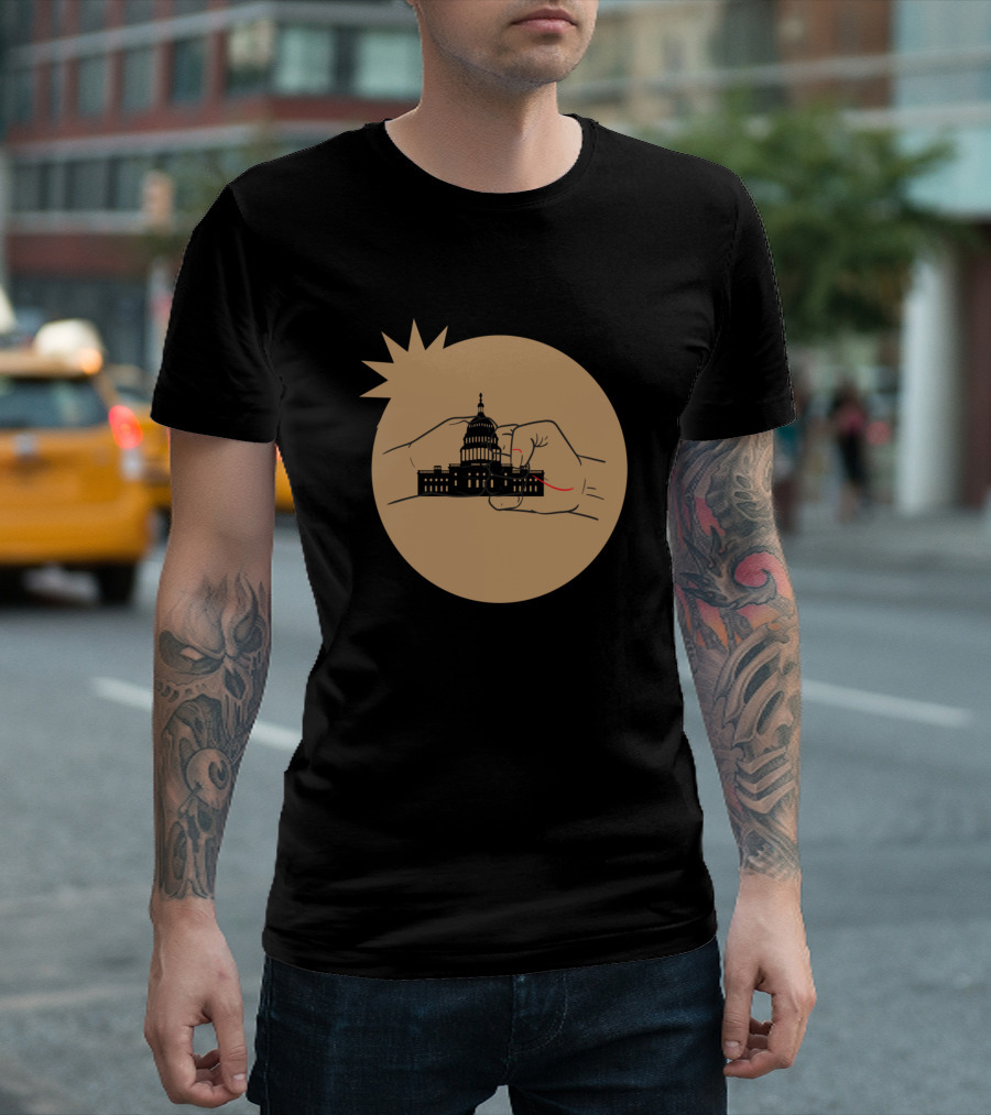 White House Capitol Building Fist T-Shirt