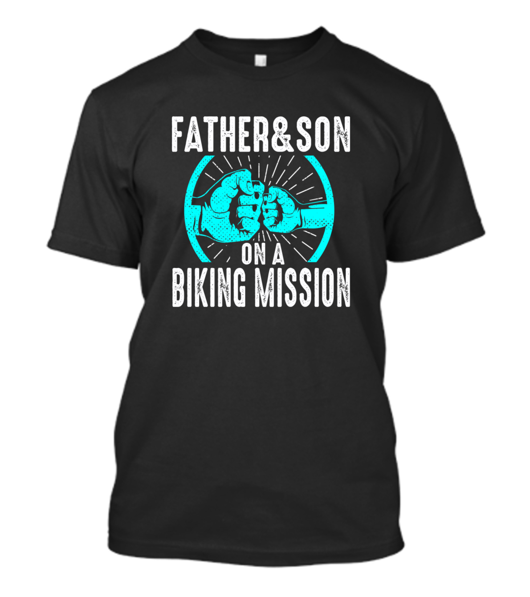 Father And Son On A Biking Mission Motorcycle Dad Motorbike T-Shirt