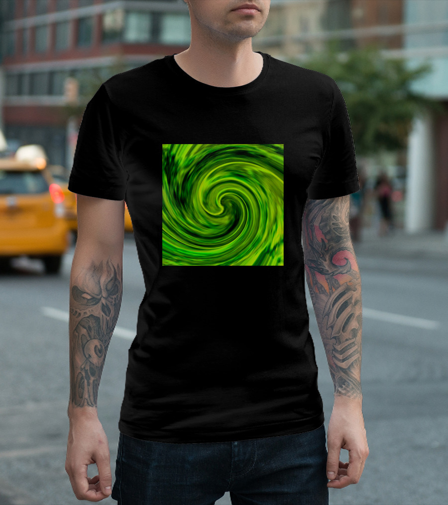 Legecy Texture Green Swirl T-Shirt