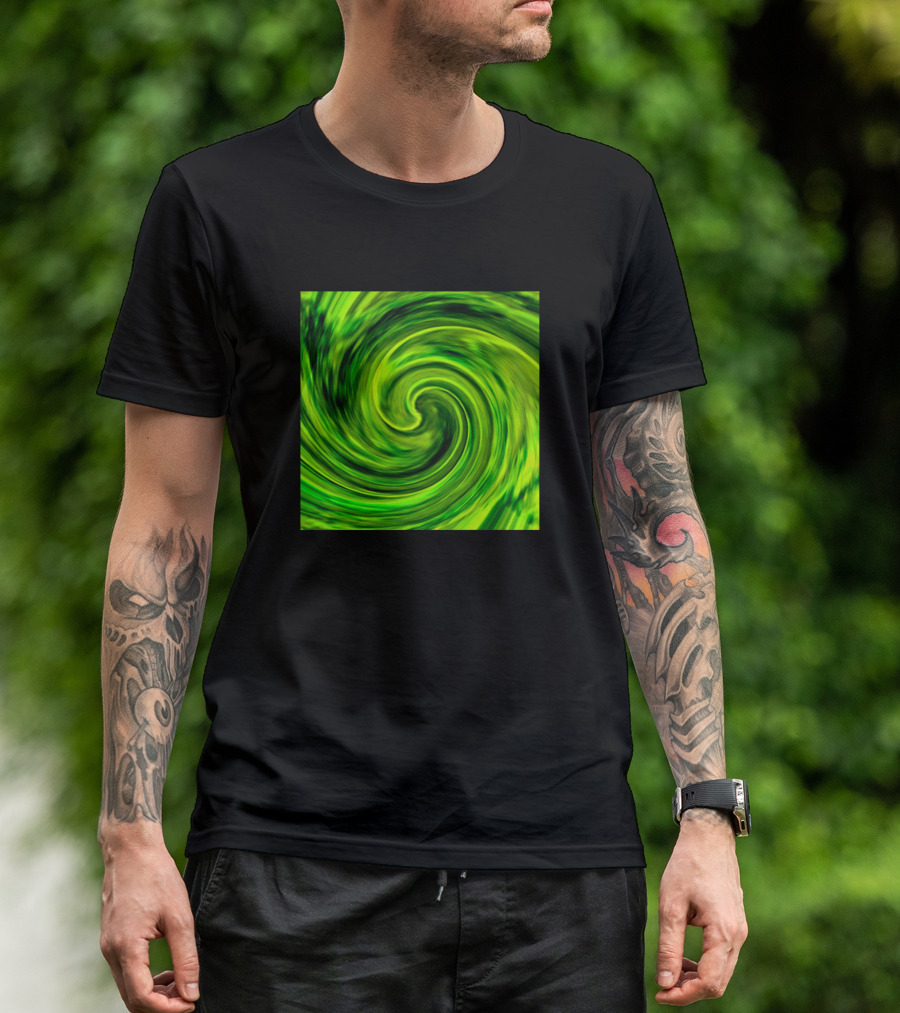 Legecy Texture Green Swirl T-Shirt