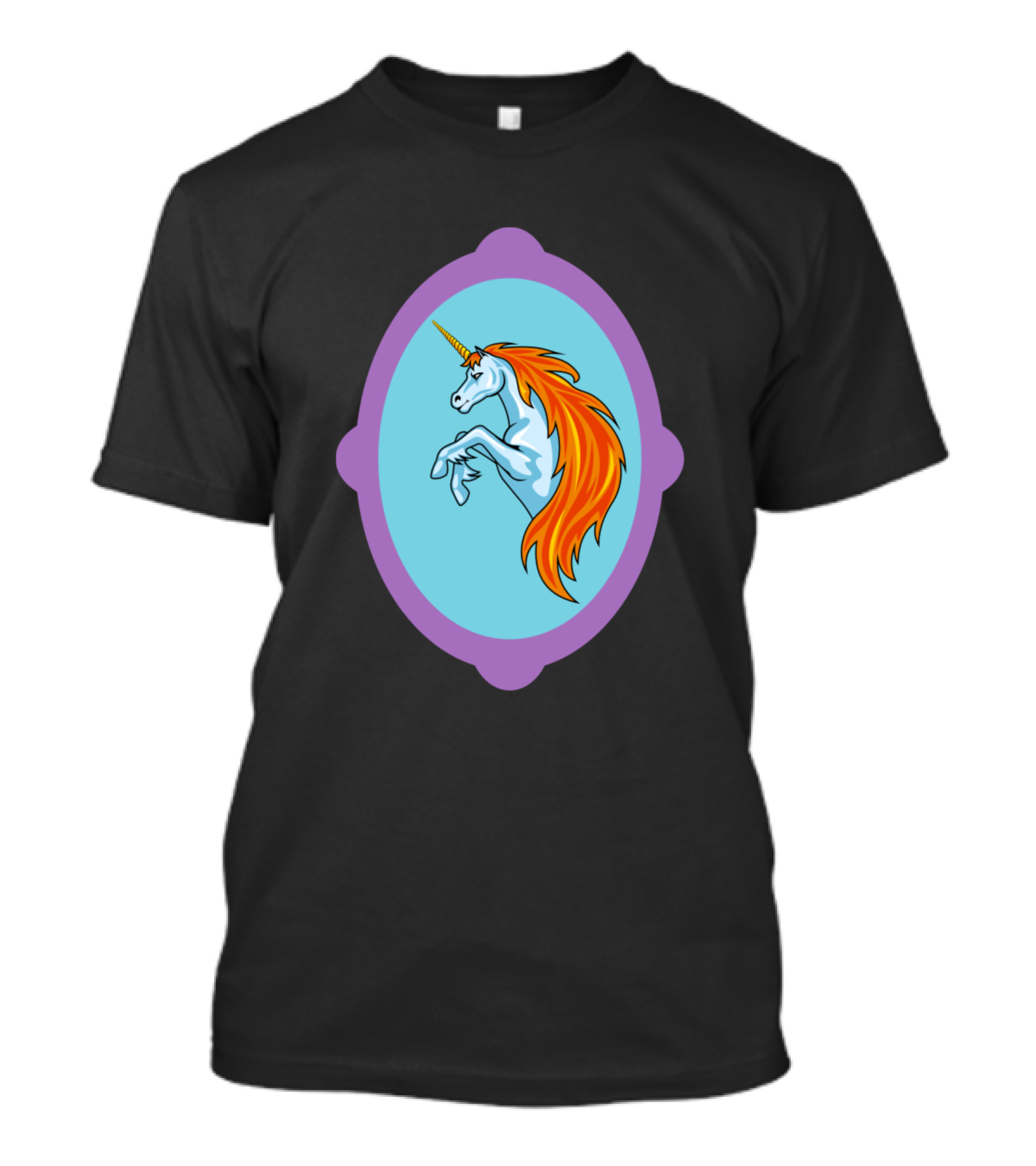 Miroir Et Licorne Majestic Unicorn Icon In Purple Frame T-Shirt