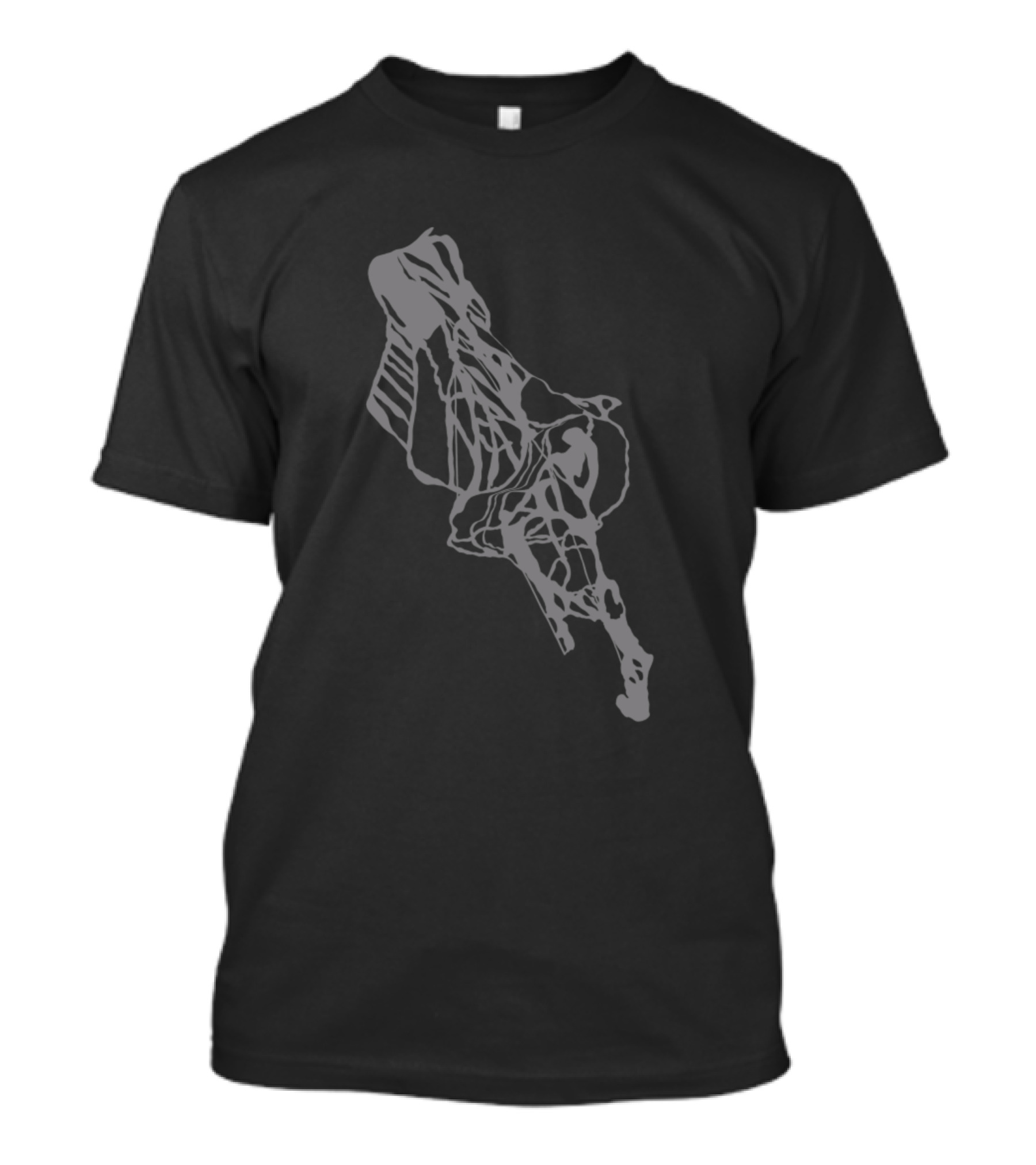 Sundance Resort Abstract Mountain Ski Trail Map T-Shirt