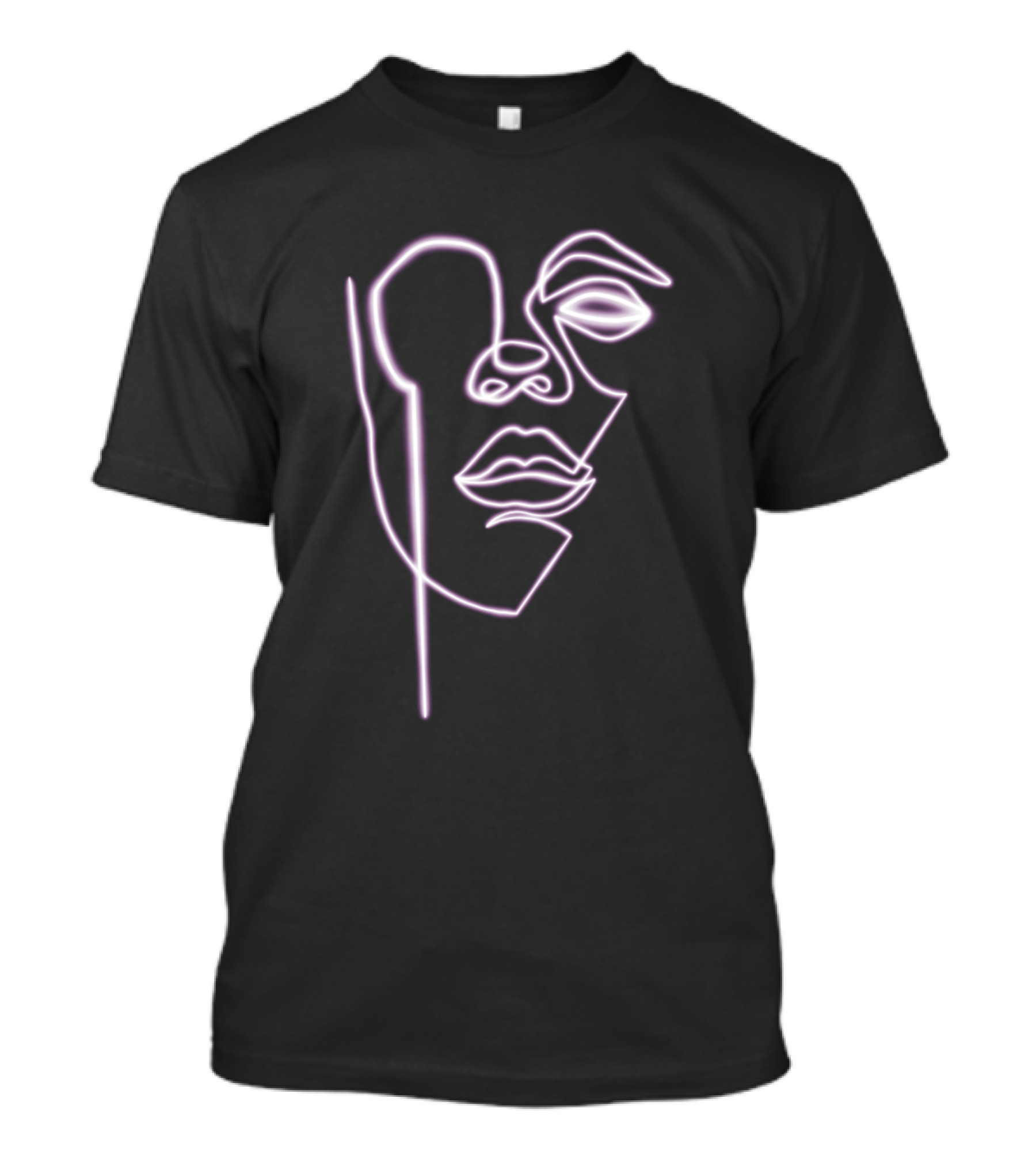 Woman In Line Neon T-Shirt