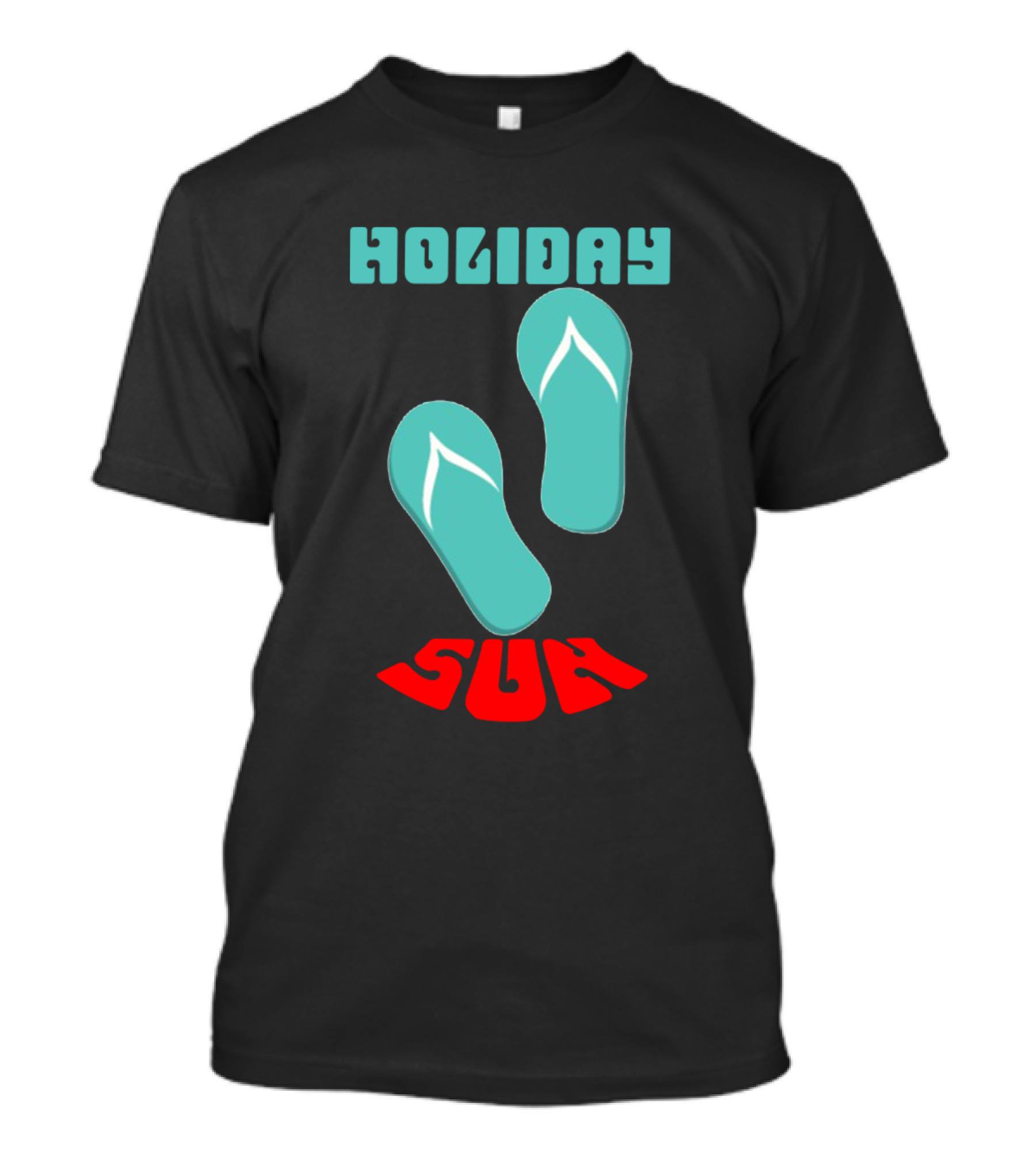 HOLIDAY SUN Flip Flops Beach Vibe T-Shirt