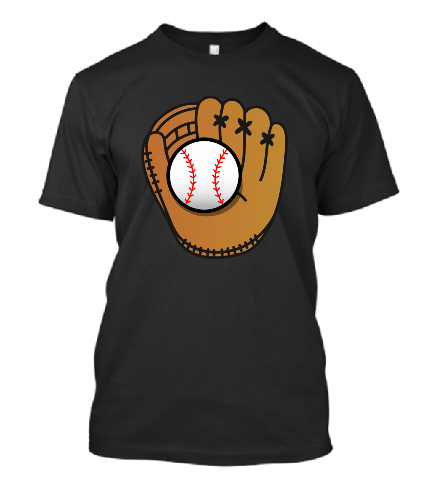 Baseball Glove Catching Ball T-Shirt