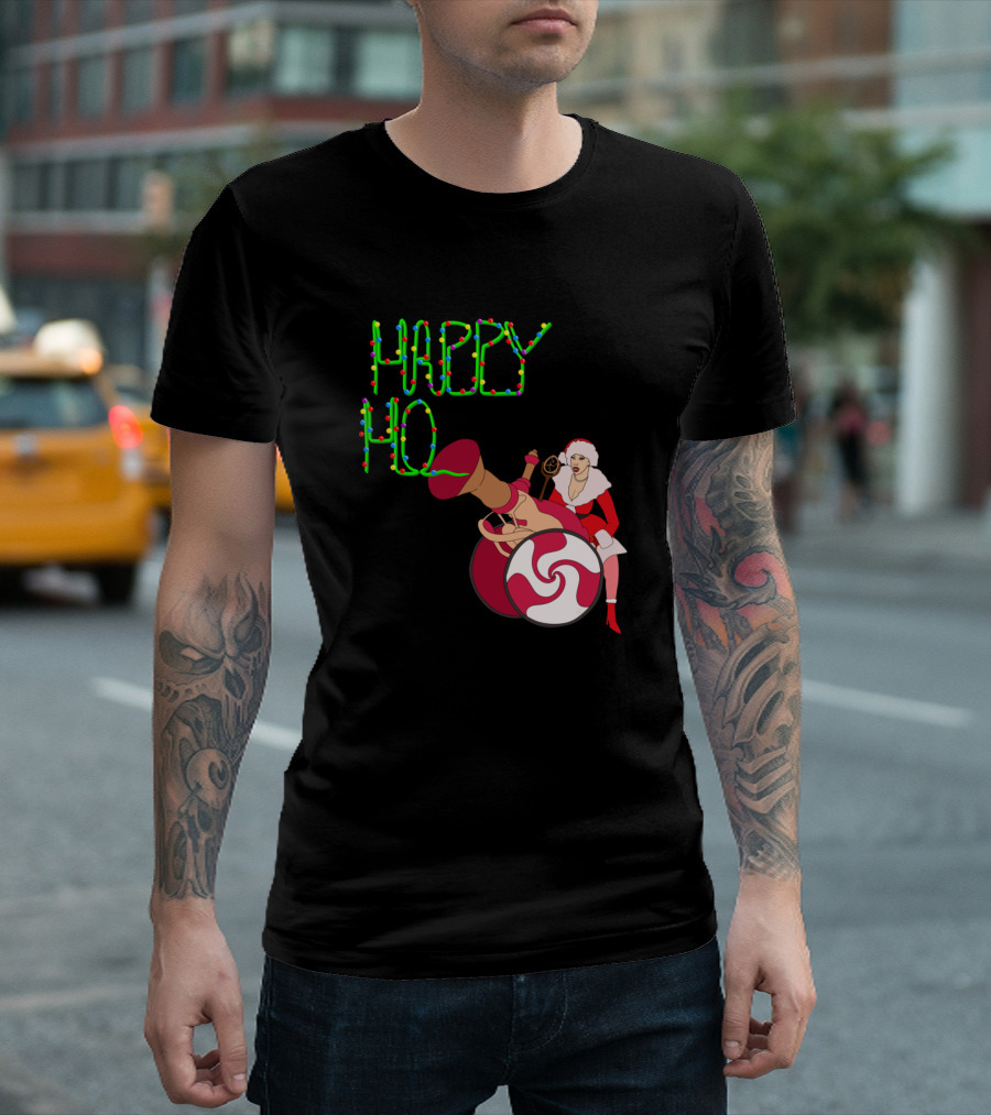 Happy Ho Lidays From Martha May Light String Festive Image T-Shirt