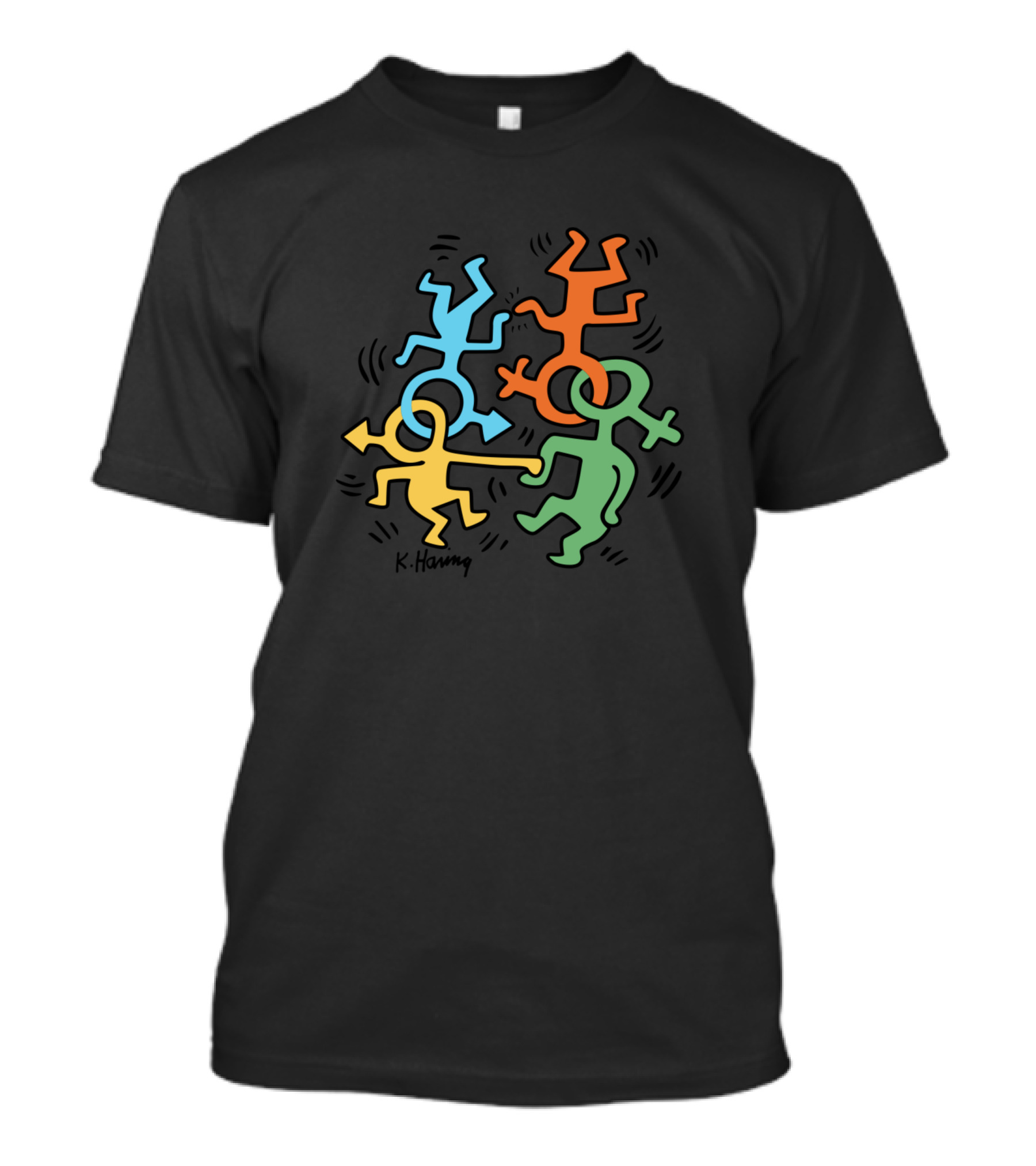 Junk Food Keith Haring Equality Multicolor Gender Symbols T-Shirt