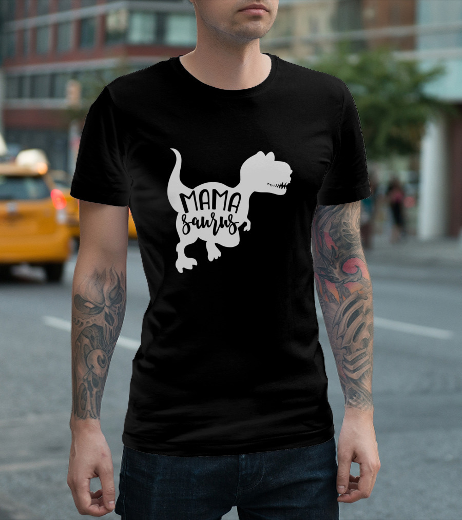Mama Saurus Dinosaur T-Shirt