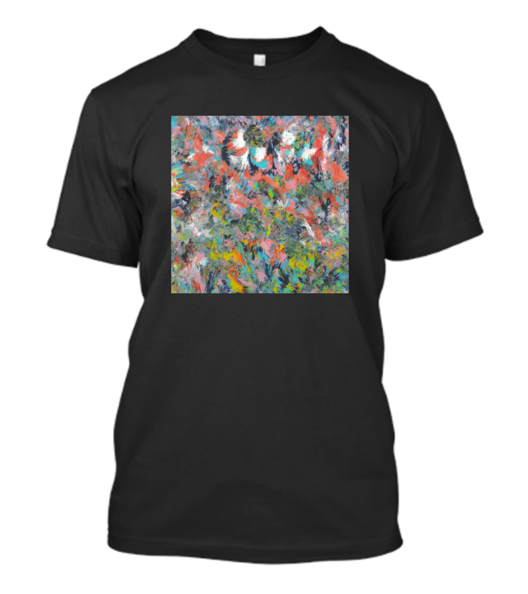 Reclamation En Fleurs Colorful Abstract Floral T-Shirt