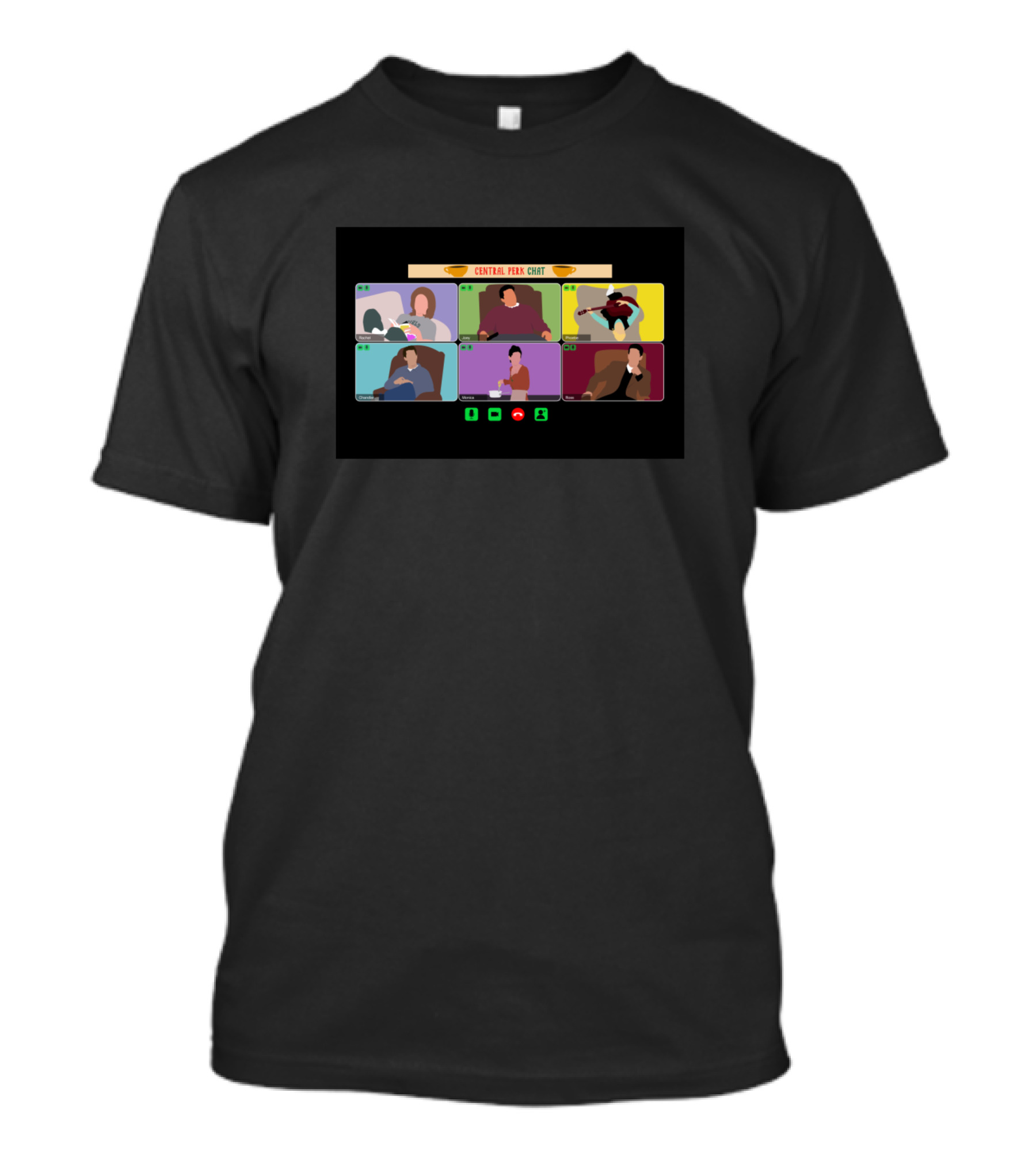 Central Perk Café Friends Virtual Hangout Online Meeting T-Shirt