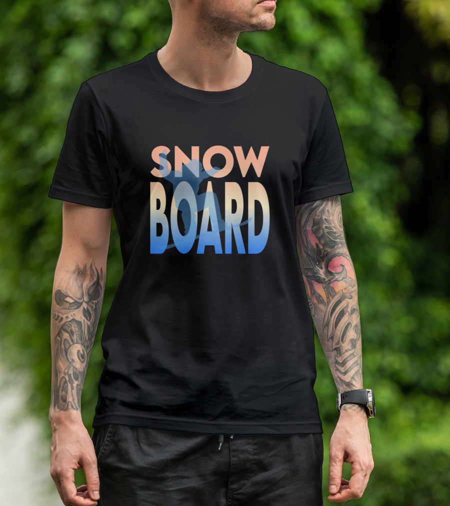 SNOW BOARD Sky Gradient T-Shirt