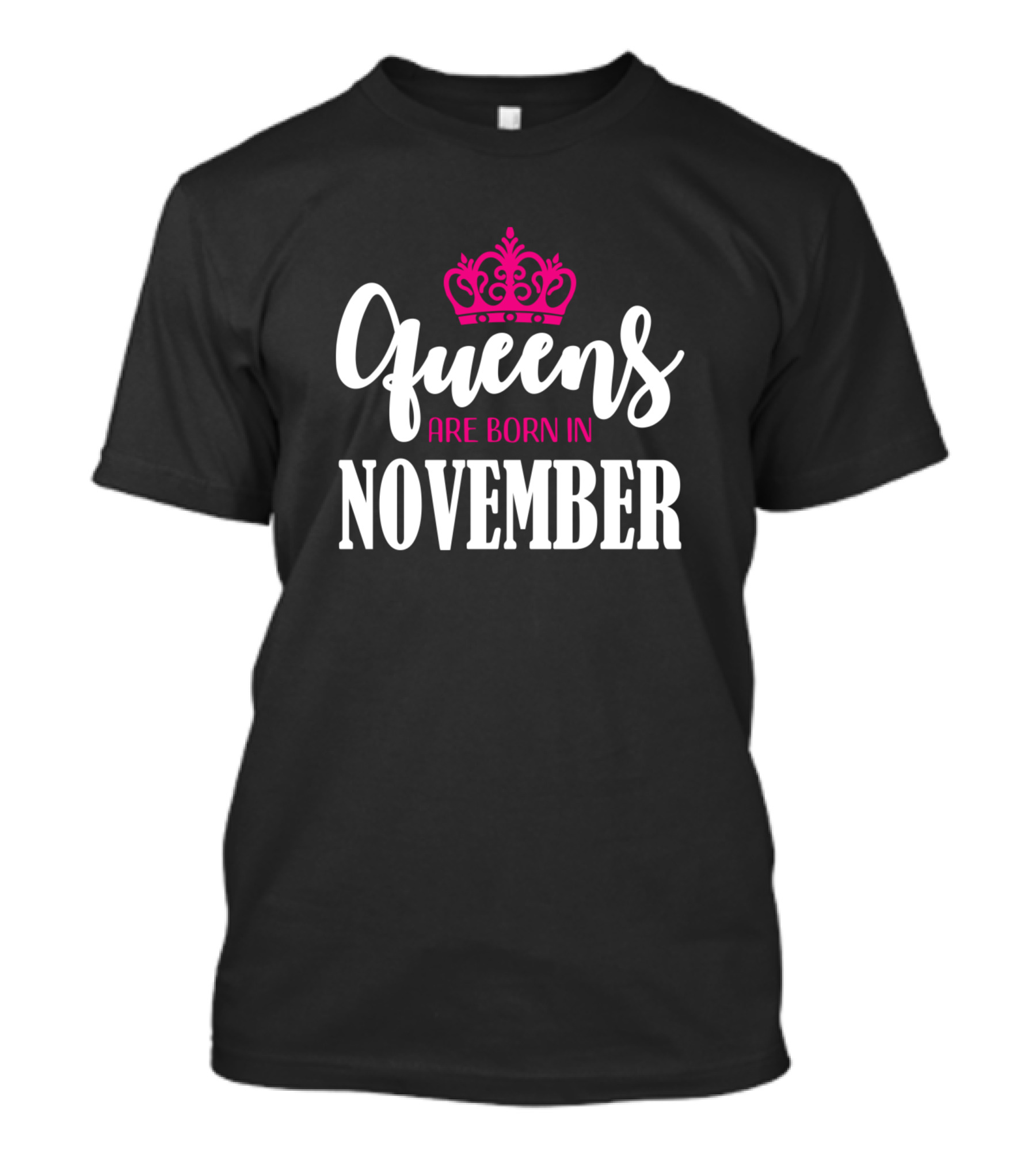 Queens Are Born In November Crown T-Shirt