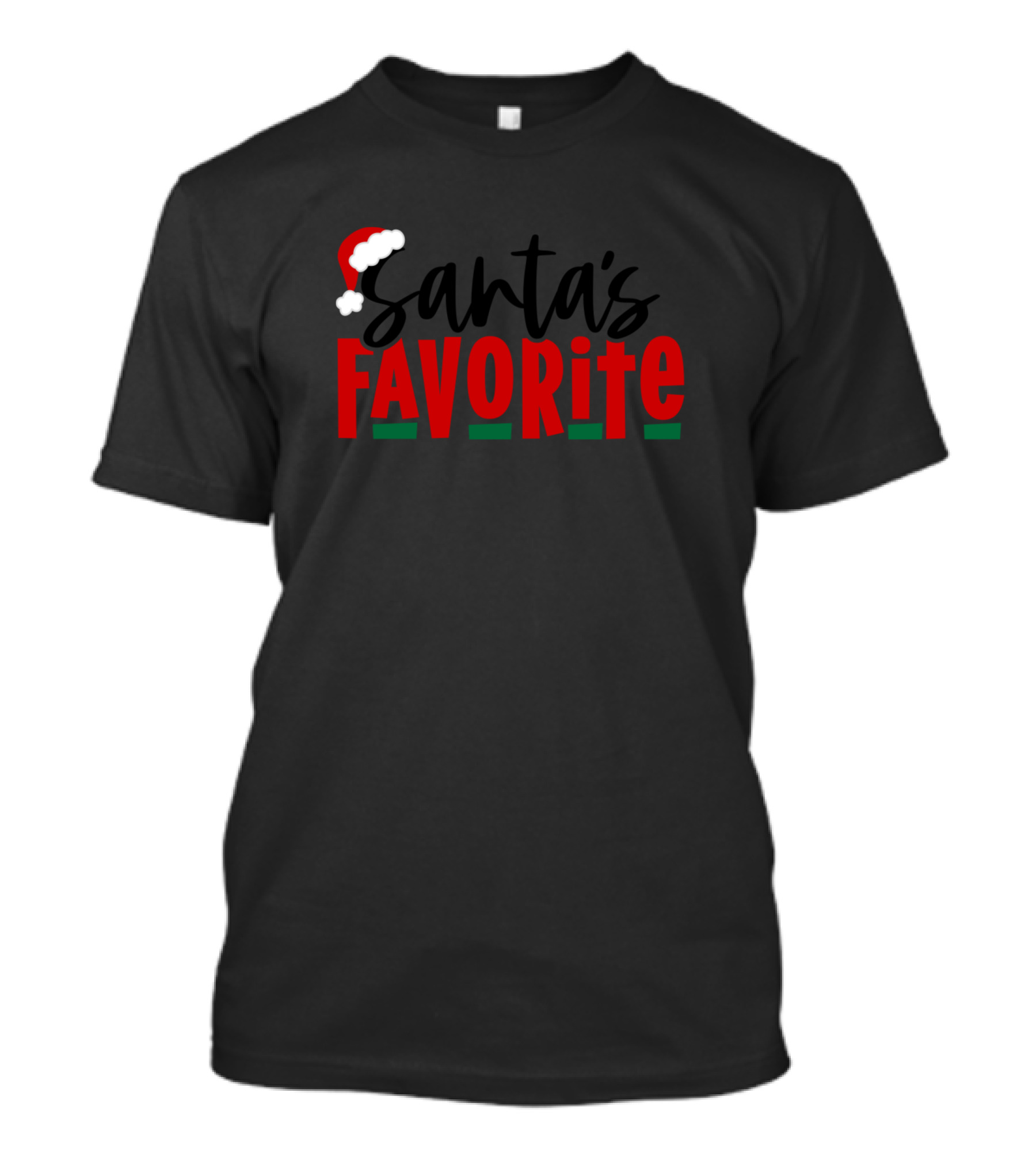 Santa's Favorite Christmas Hat Festive T-Shirt