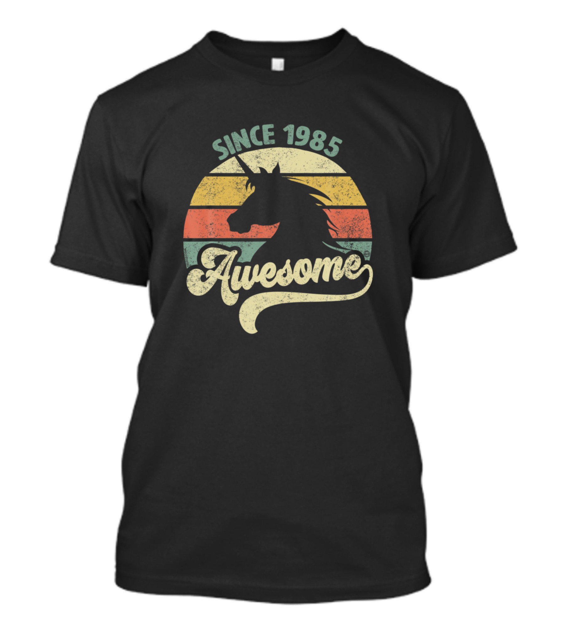 Awesome Since 1985 Retro Unicorn Birthday T-Shirt
