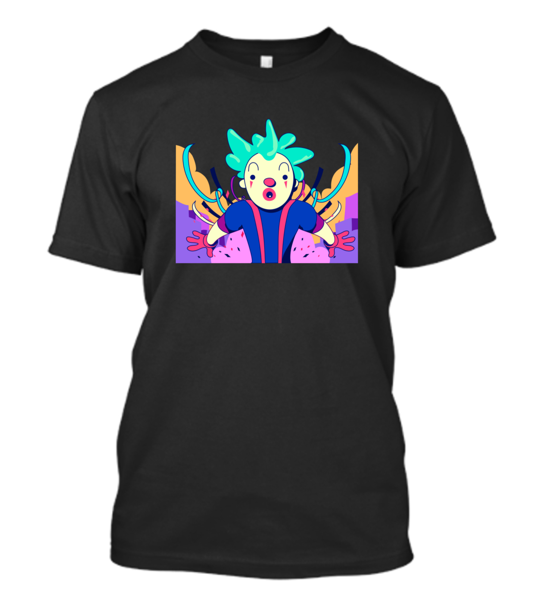 Bobo Superfly Colorful Cartoon Adventure With Playful Character T-Shirt