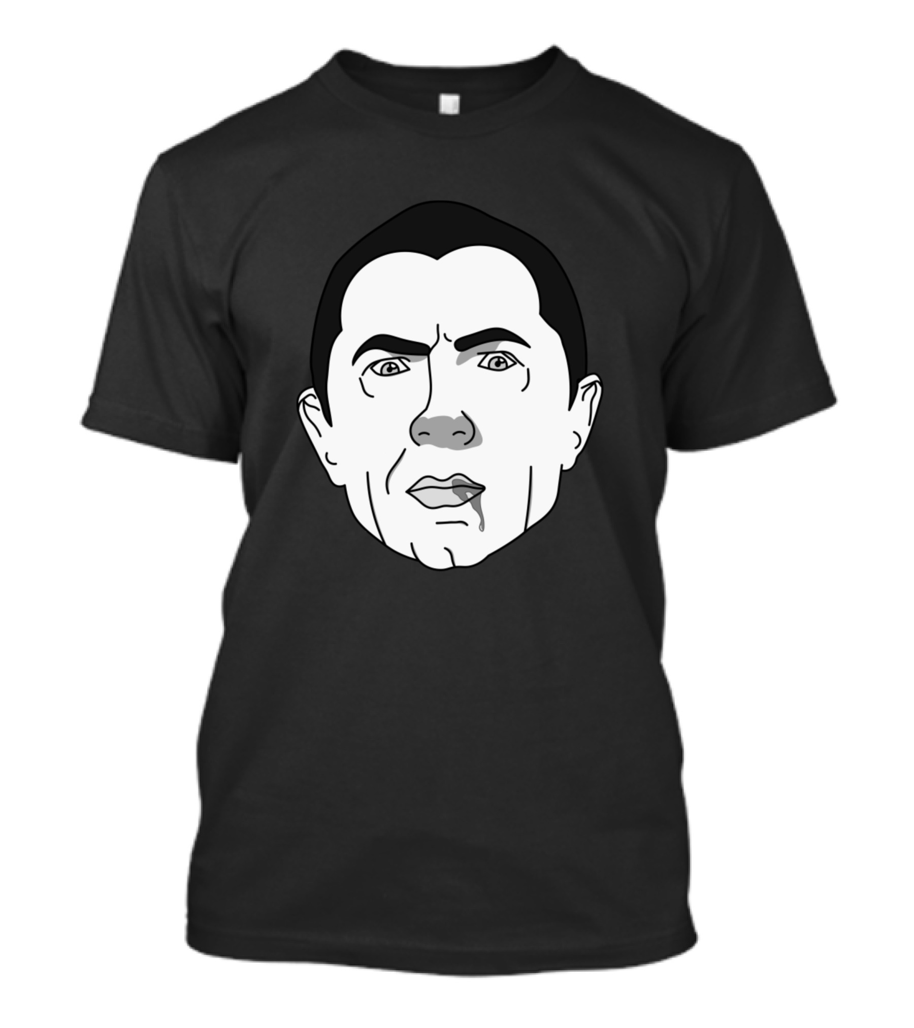 Dracula Black And White Vintage Horror Movie Iconic Character T-Shirt