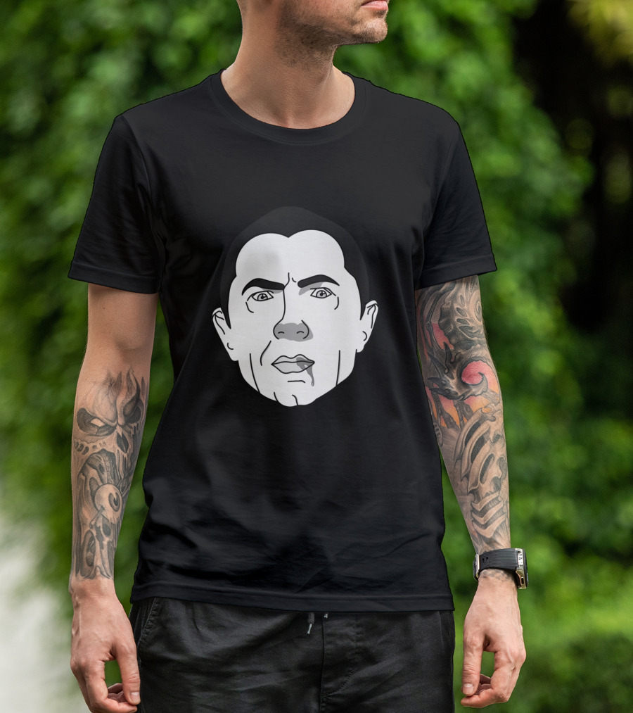 Dracula Black And White Vintage Horror Movie Iconic Character T-Shirt