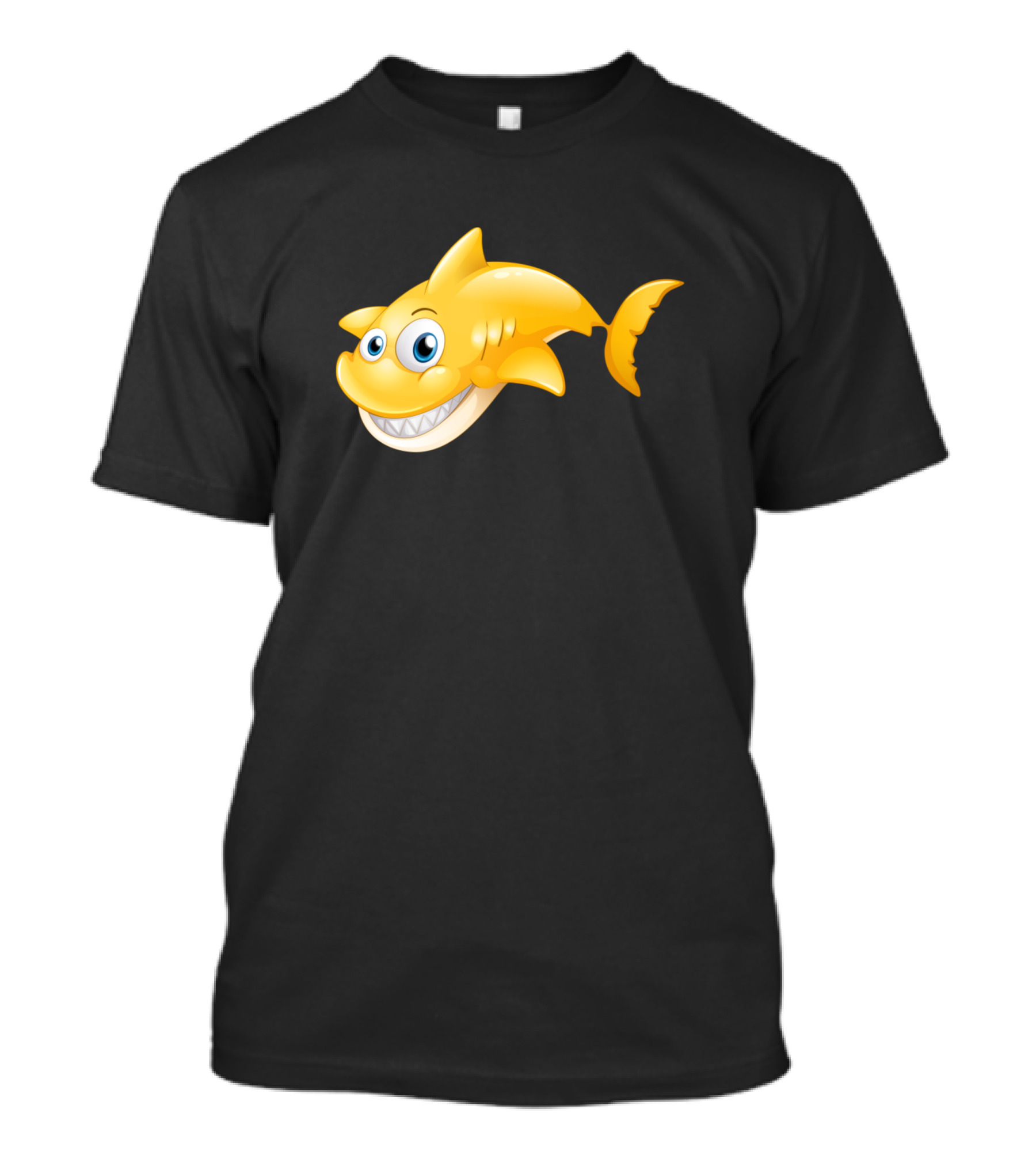 Happy Smiling Yellow Shark T-Shirt