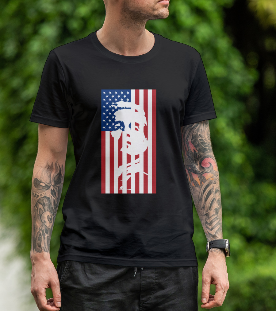 Homelander America Superhero Fan Patriot American Flag T-Shirt