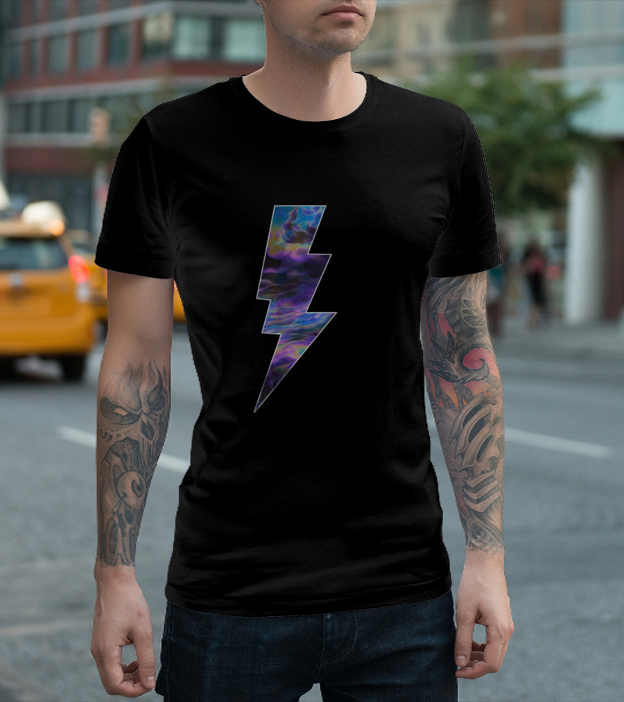 Liquid Color Lightning Bolt T-Shirt