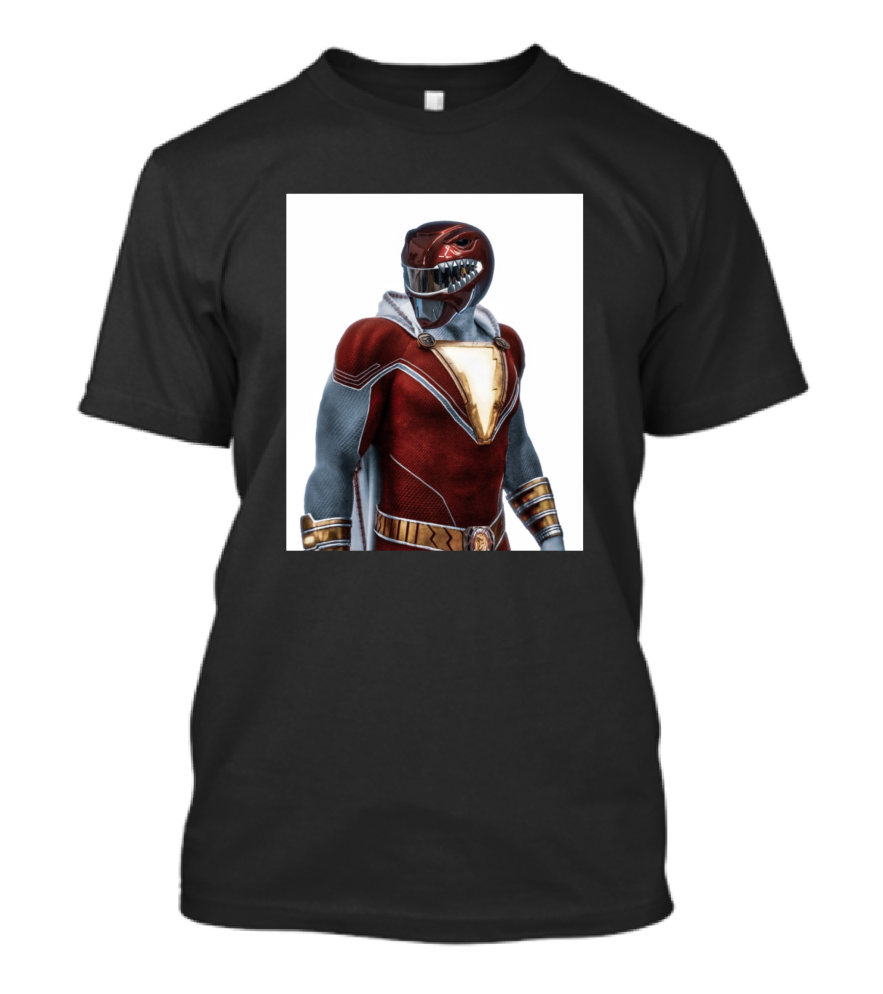 Shazam Red Dino Superhero Crossover T-Shirt