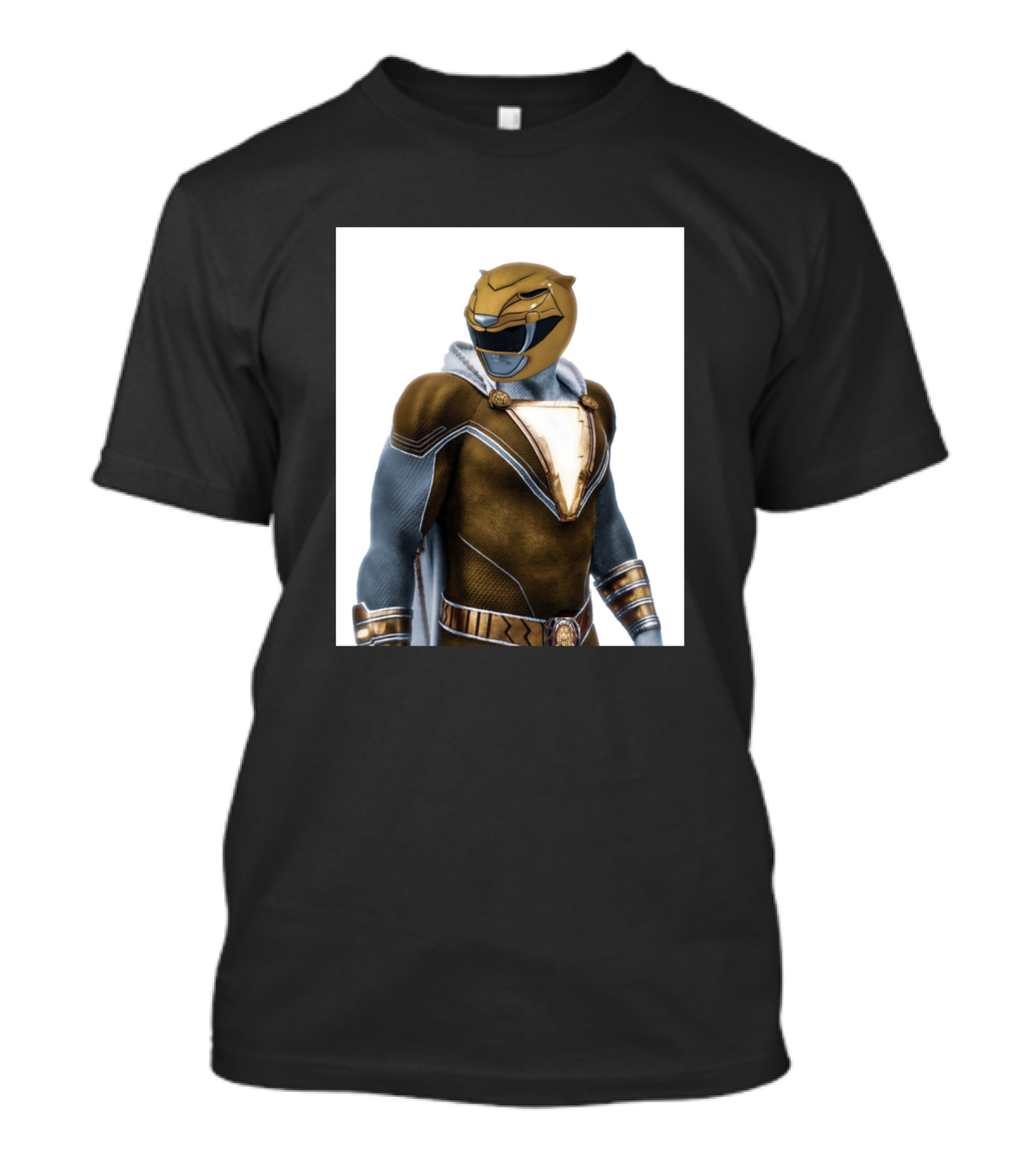 Shazam Yellow Power Ranger Mashup T-Shirt