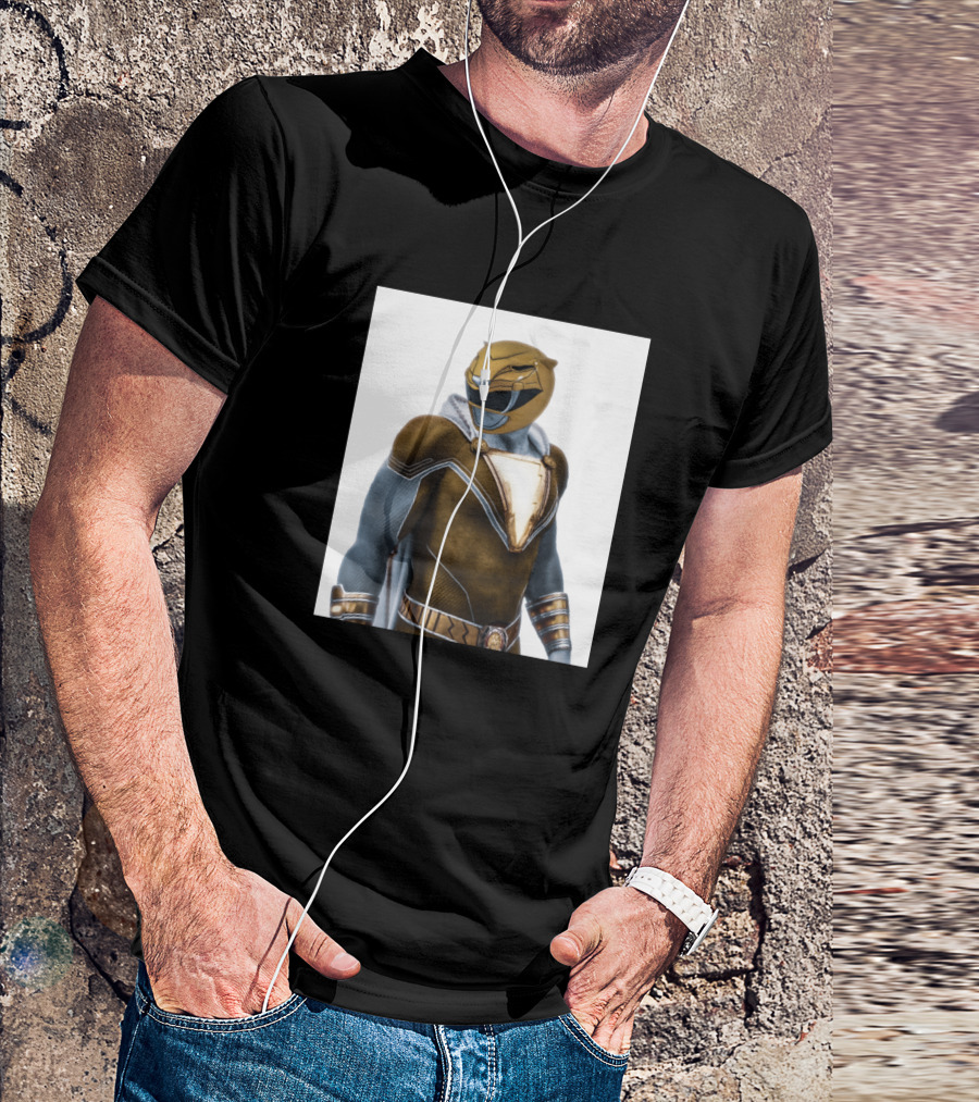 Shazam Yellow Power Ranger Mashup T-Shirt