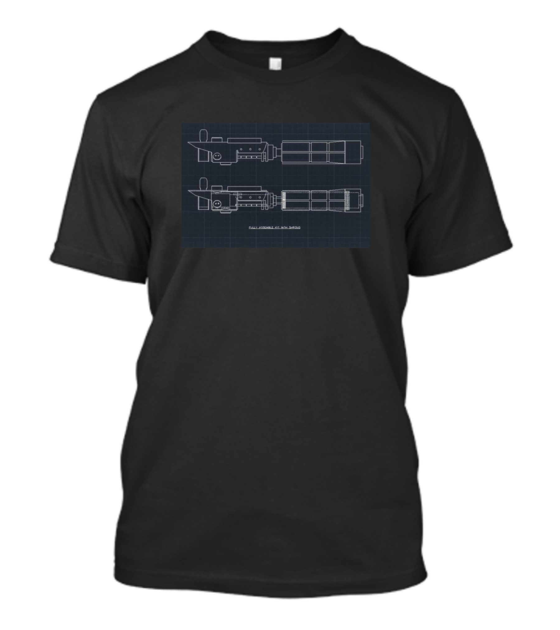 Sk Saber Schematic Blueprint Twilight Edition T-Shirt
