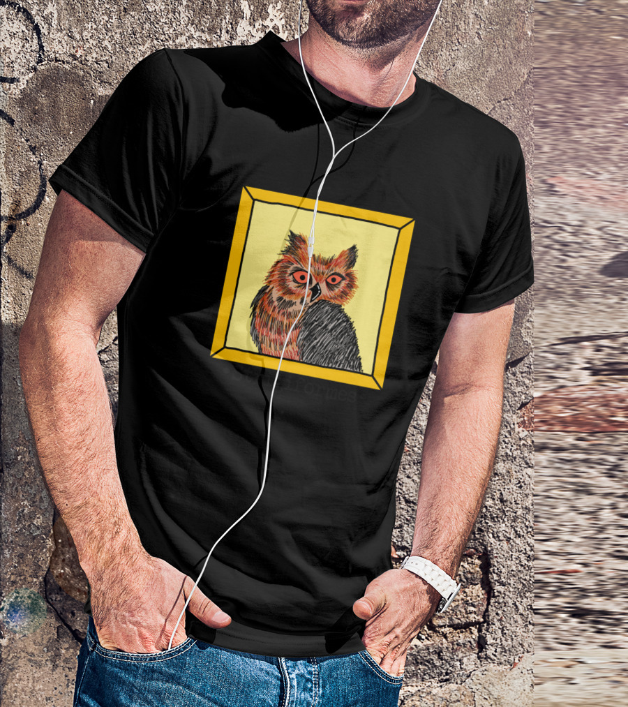 Strigiformes Owl Framed T-Shirt