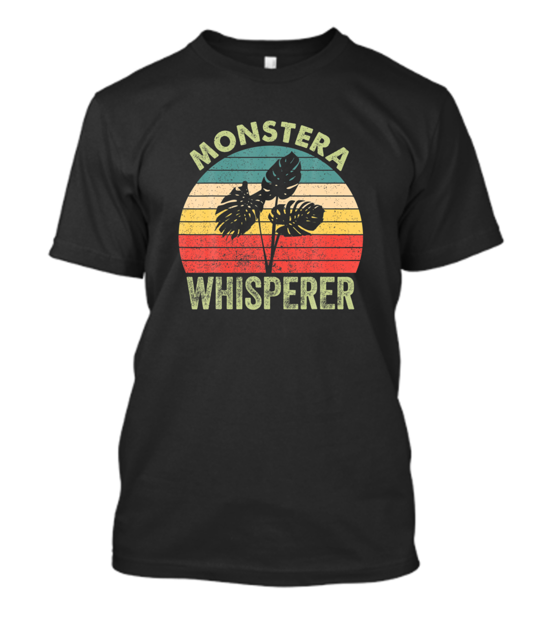 The Vintage Monstera Whisperer Retro Gardening Boho T-Shirt