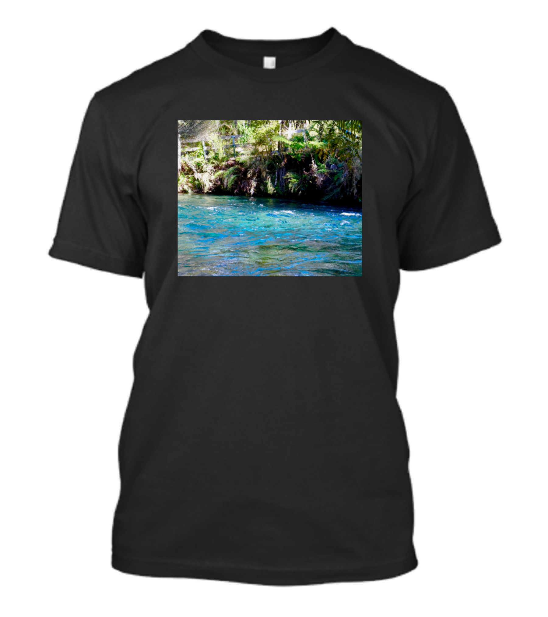 The Pristine Blue Waters And Lush Greenery Of New Zealand T-Shirt