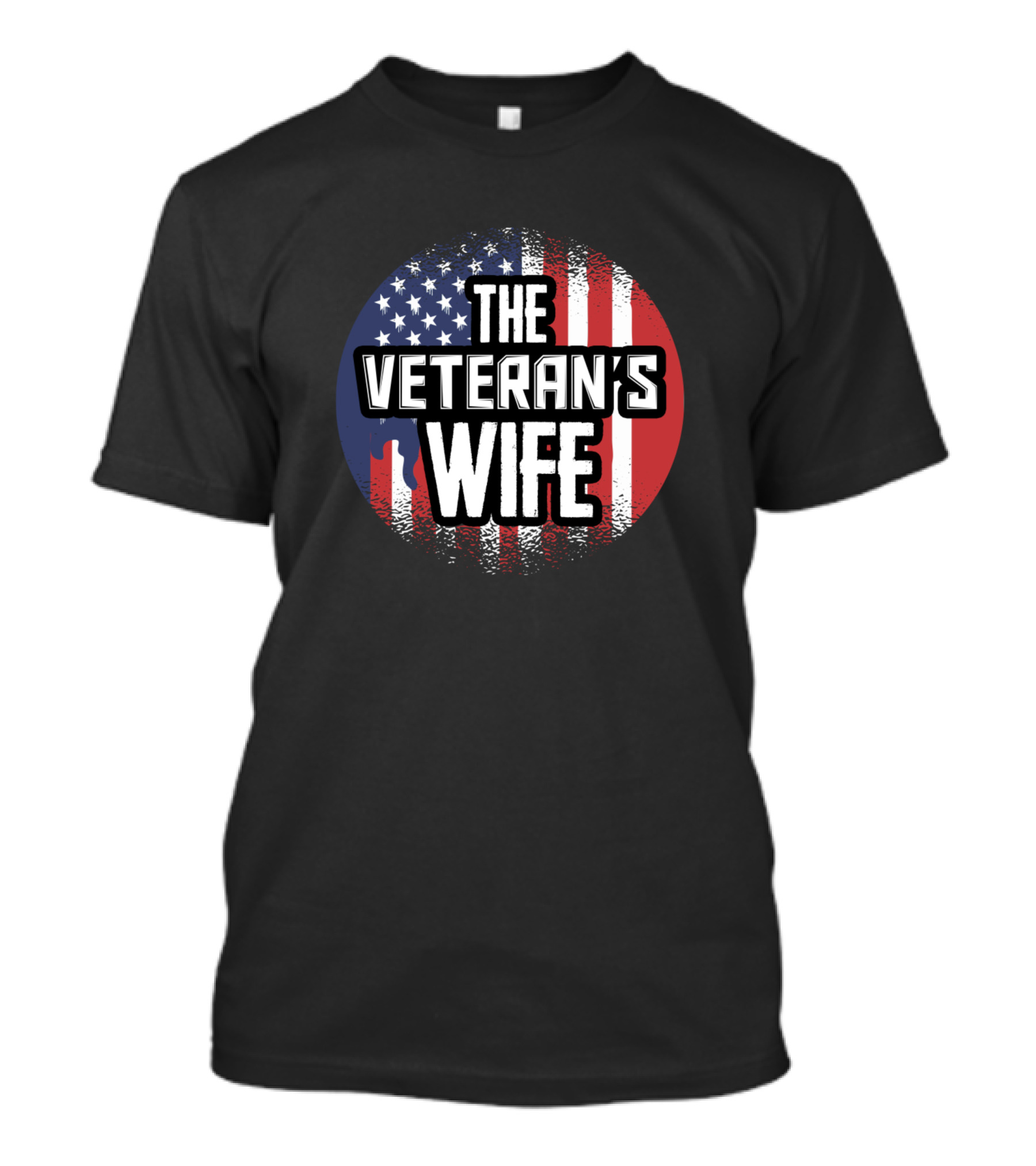 The Veteran's Wife American Flag Navy Army 22 Veterans T-Shirt